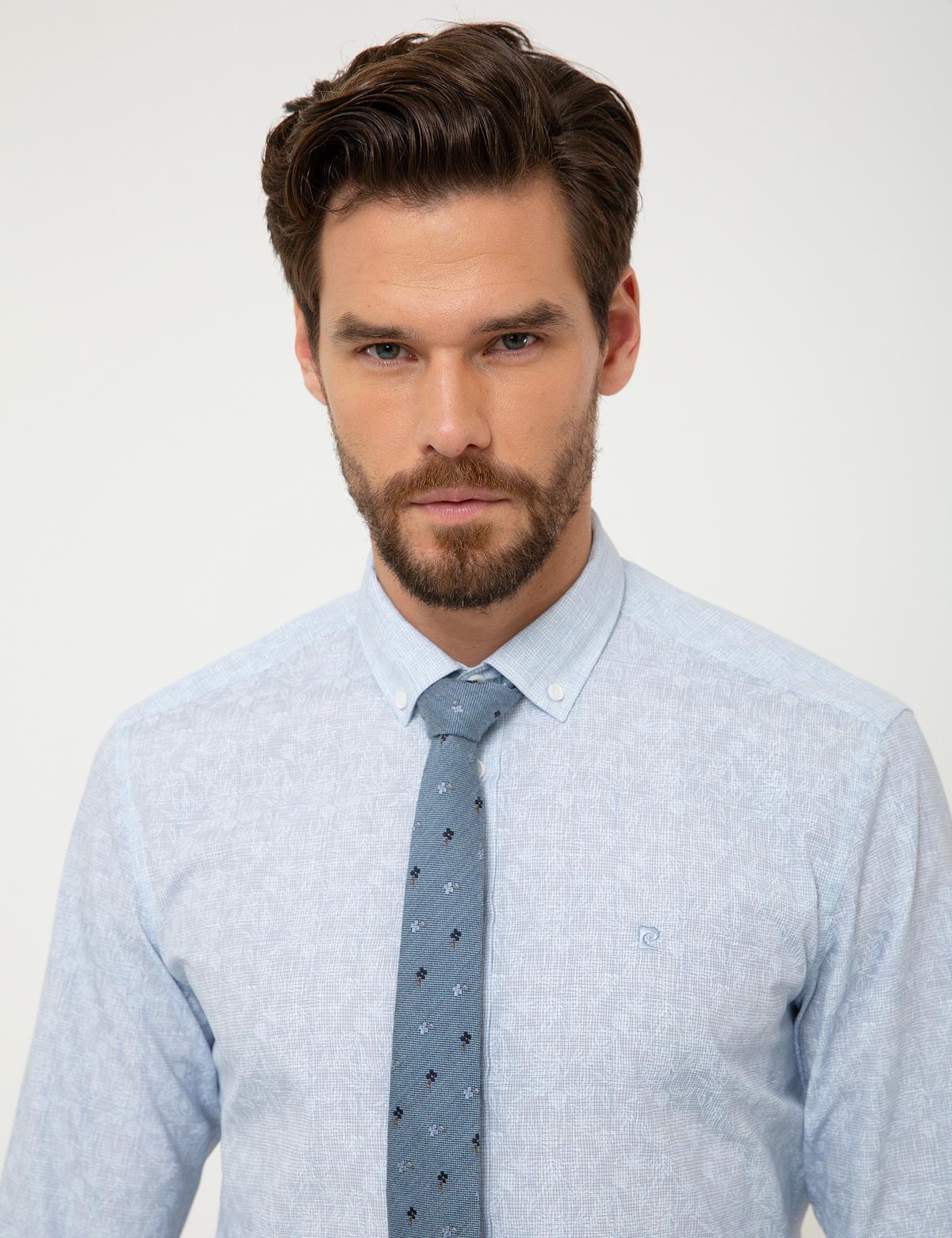 Açık Mavi Slim Fit Gömlek - 50211225002