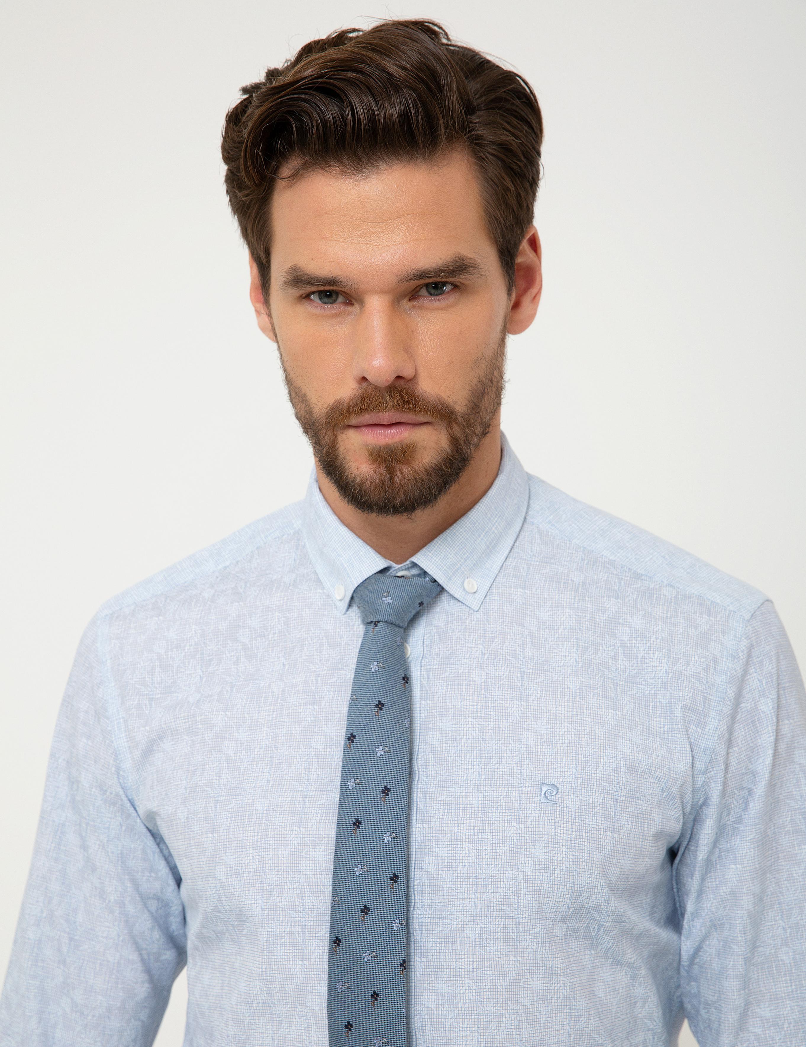 Açık Mavi Slim Fit Gömlek