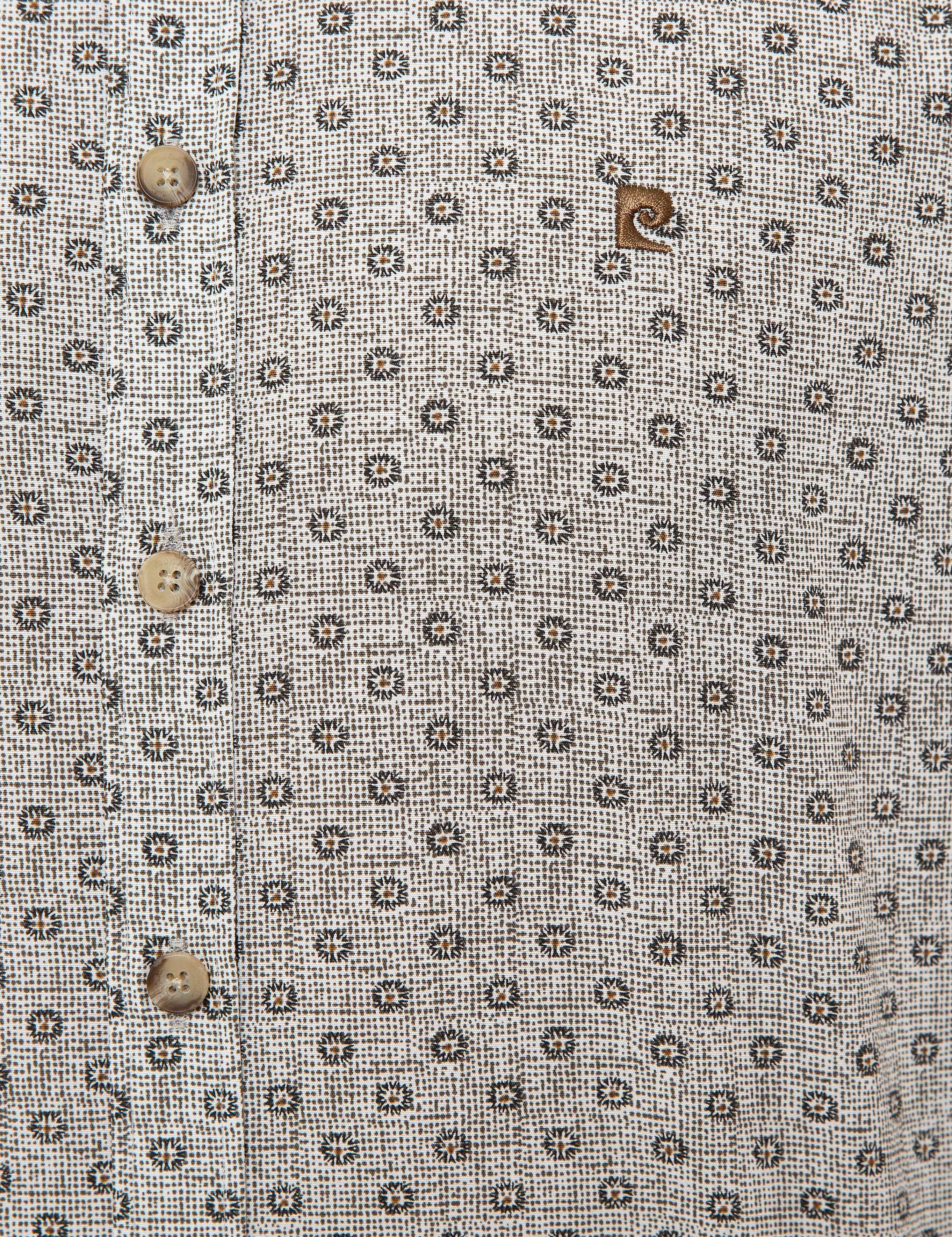 Gri Melanj Slim Fit Gömlek