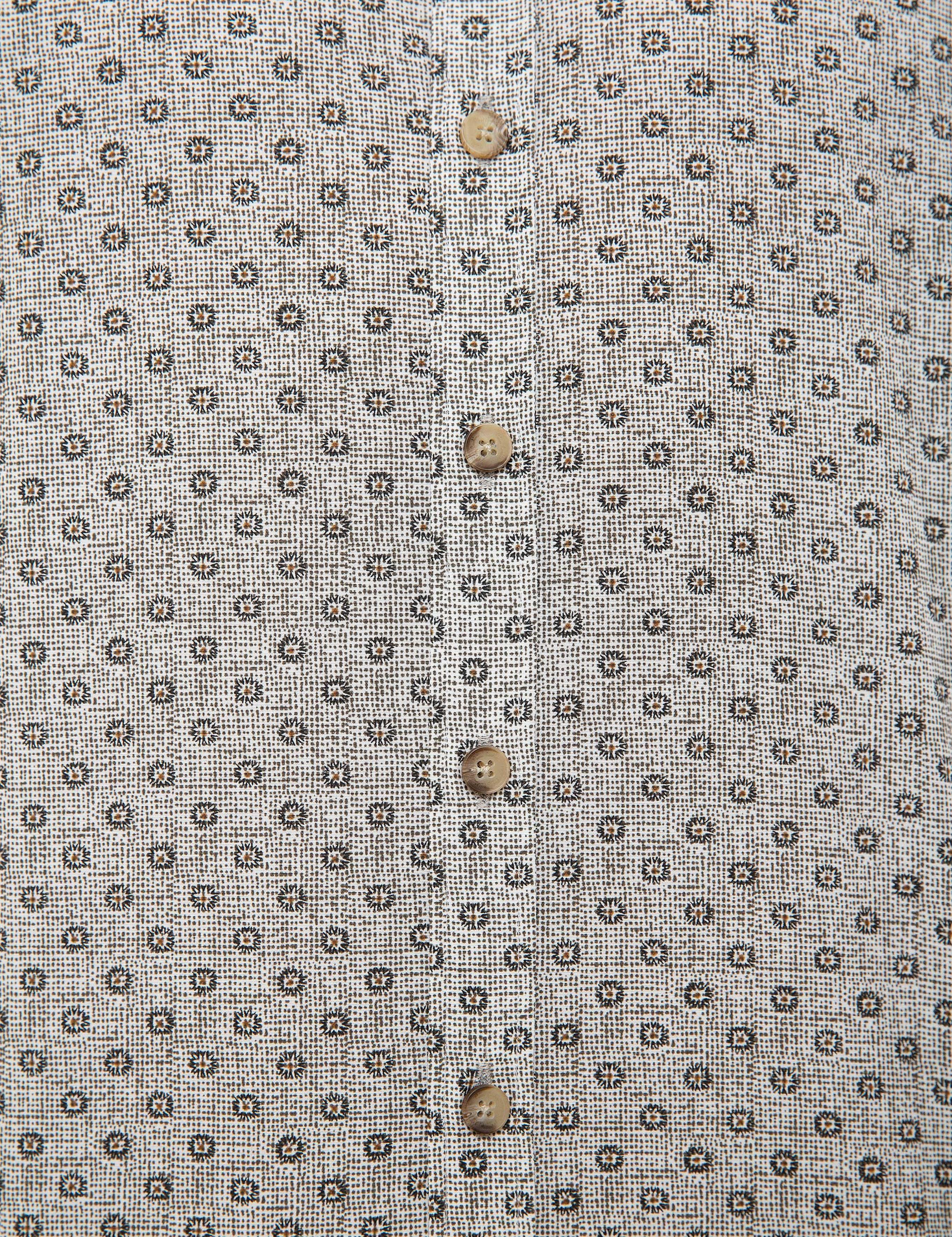 Gri Melanj Slim Fit Gömlek