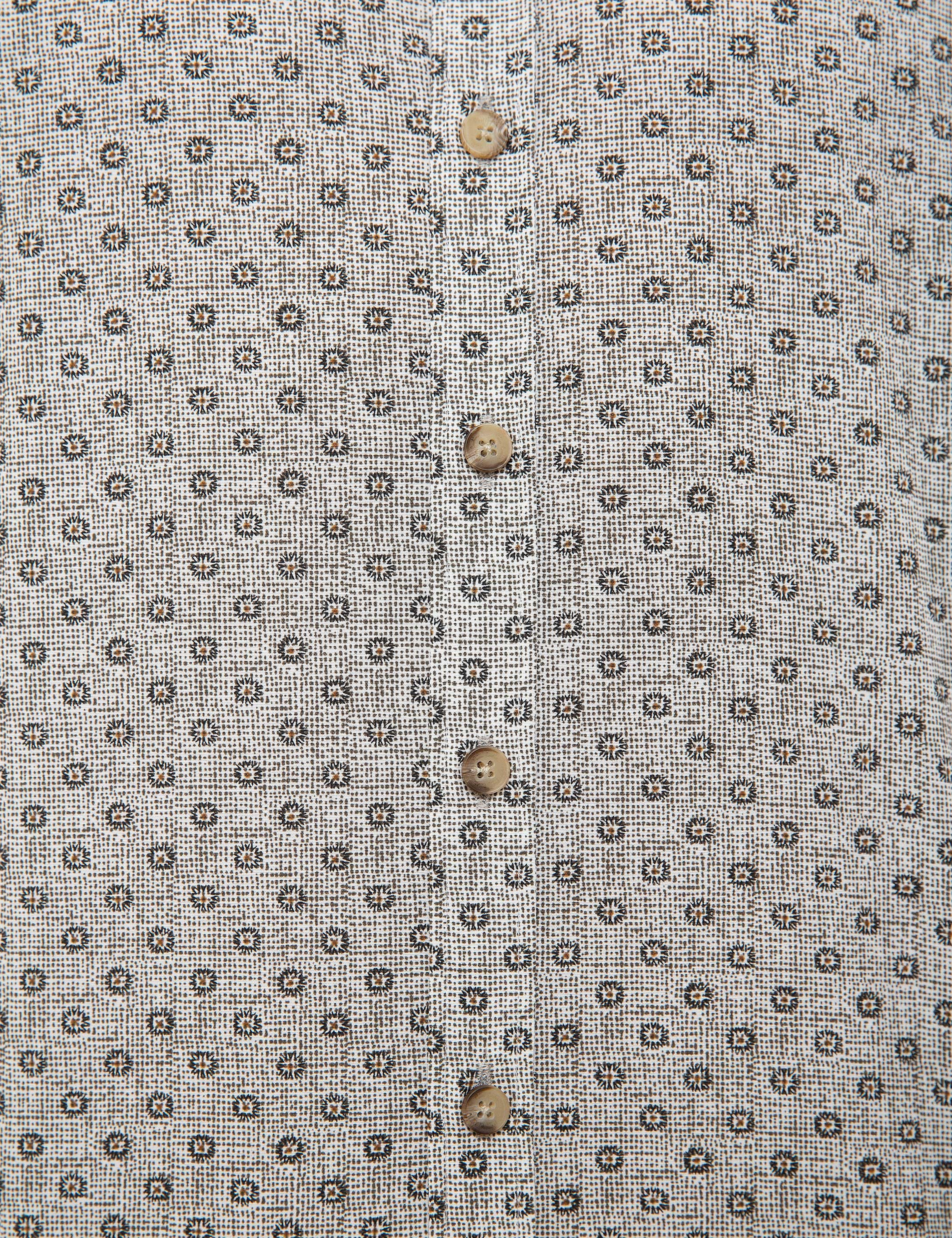 Gri Melanj Slim Fit Gömlek - Image 6
