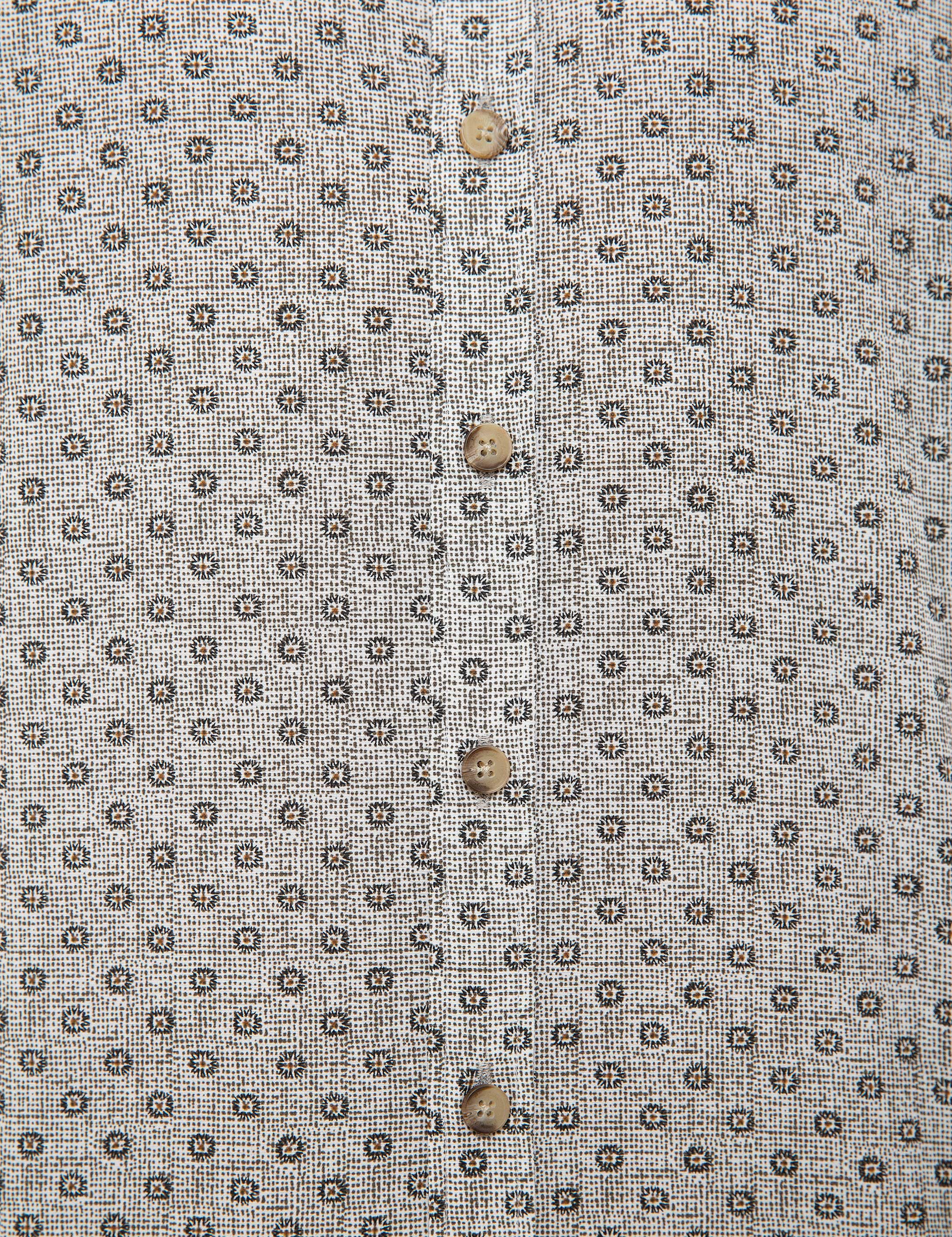 Gri Melanj Slim Fit Gömlek