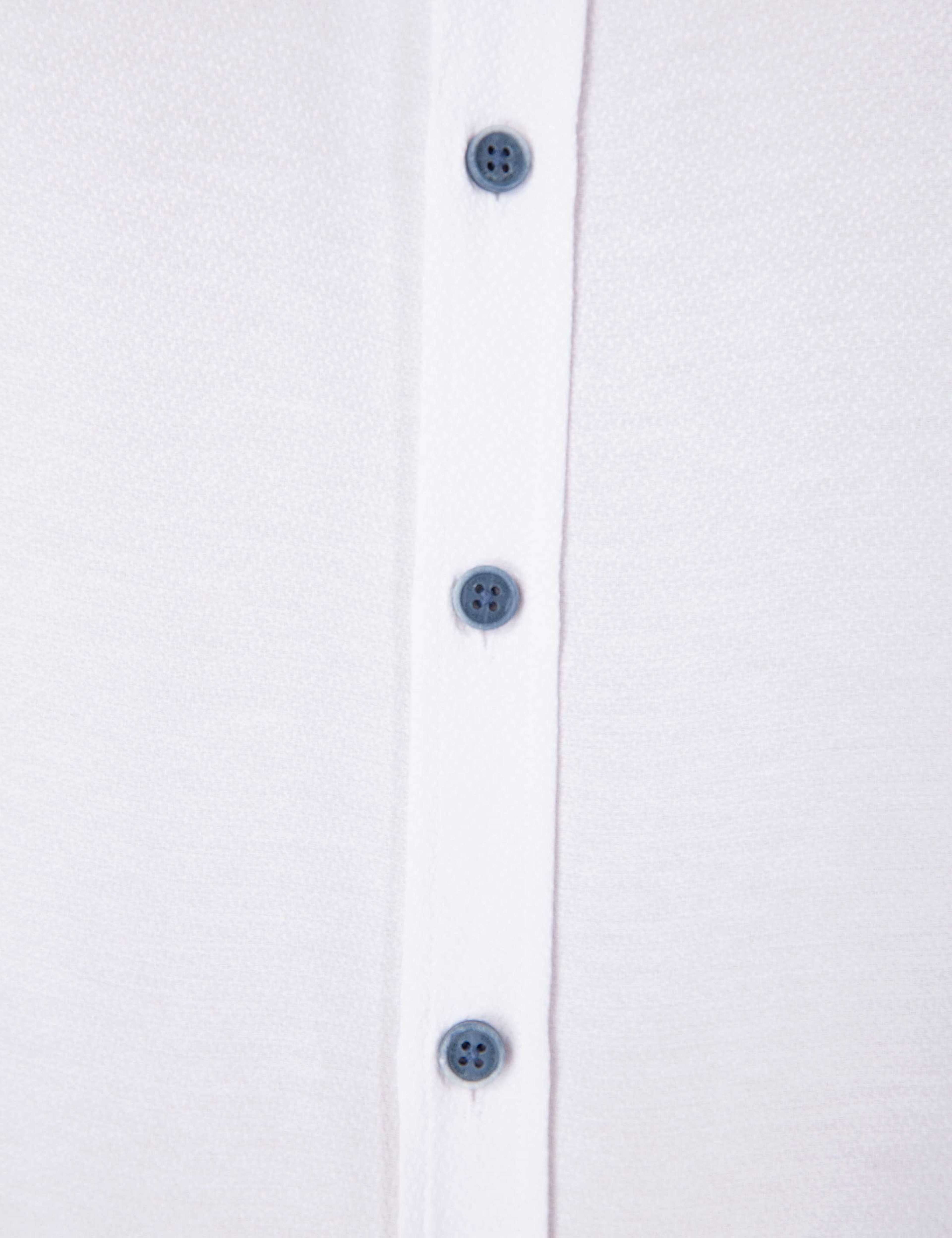 Beyaz Slim Fit Uzun Kollu Gömlek - Image 6