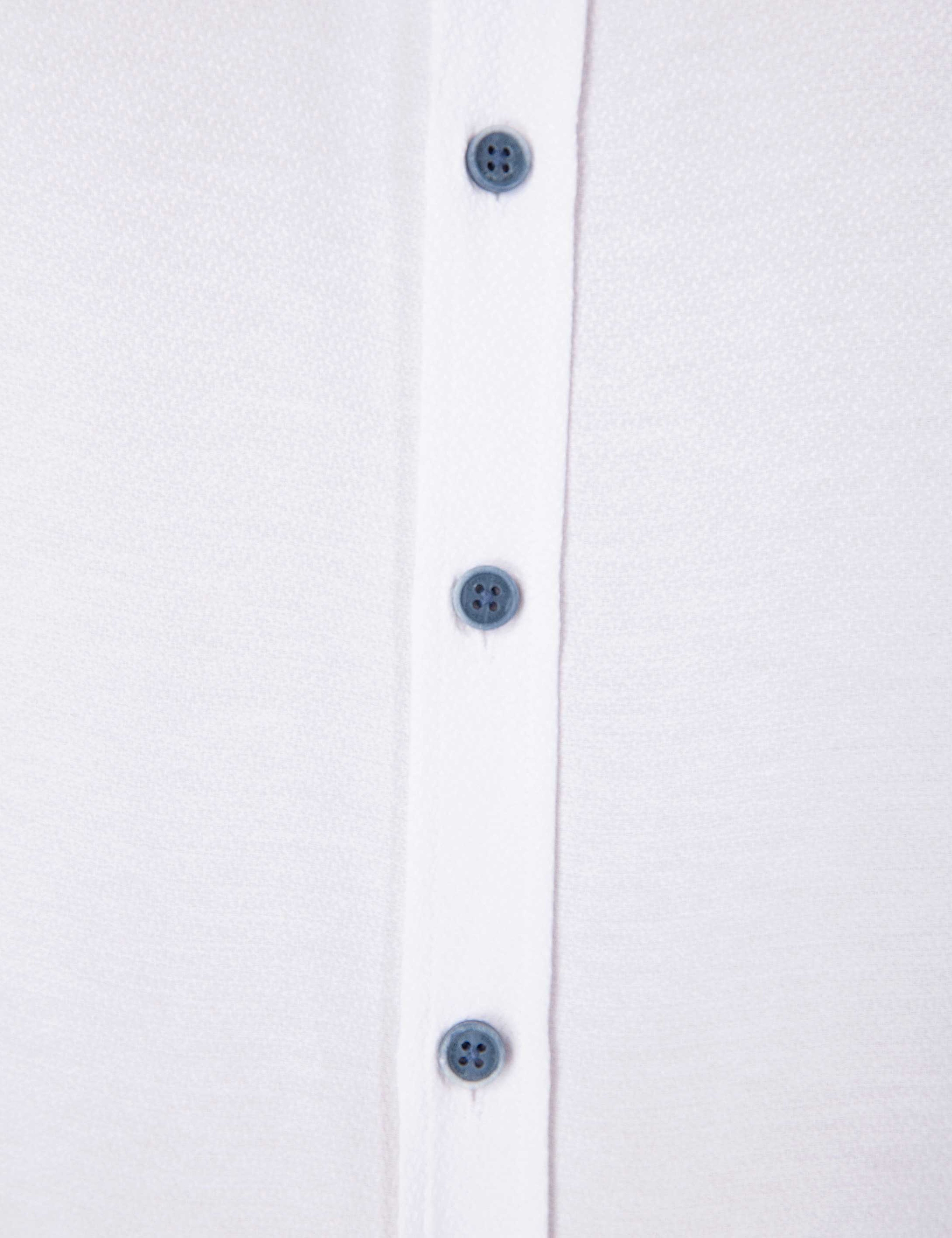 Beyaz Slim Fit Uzun Kollu Gömlek