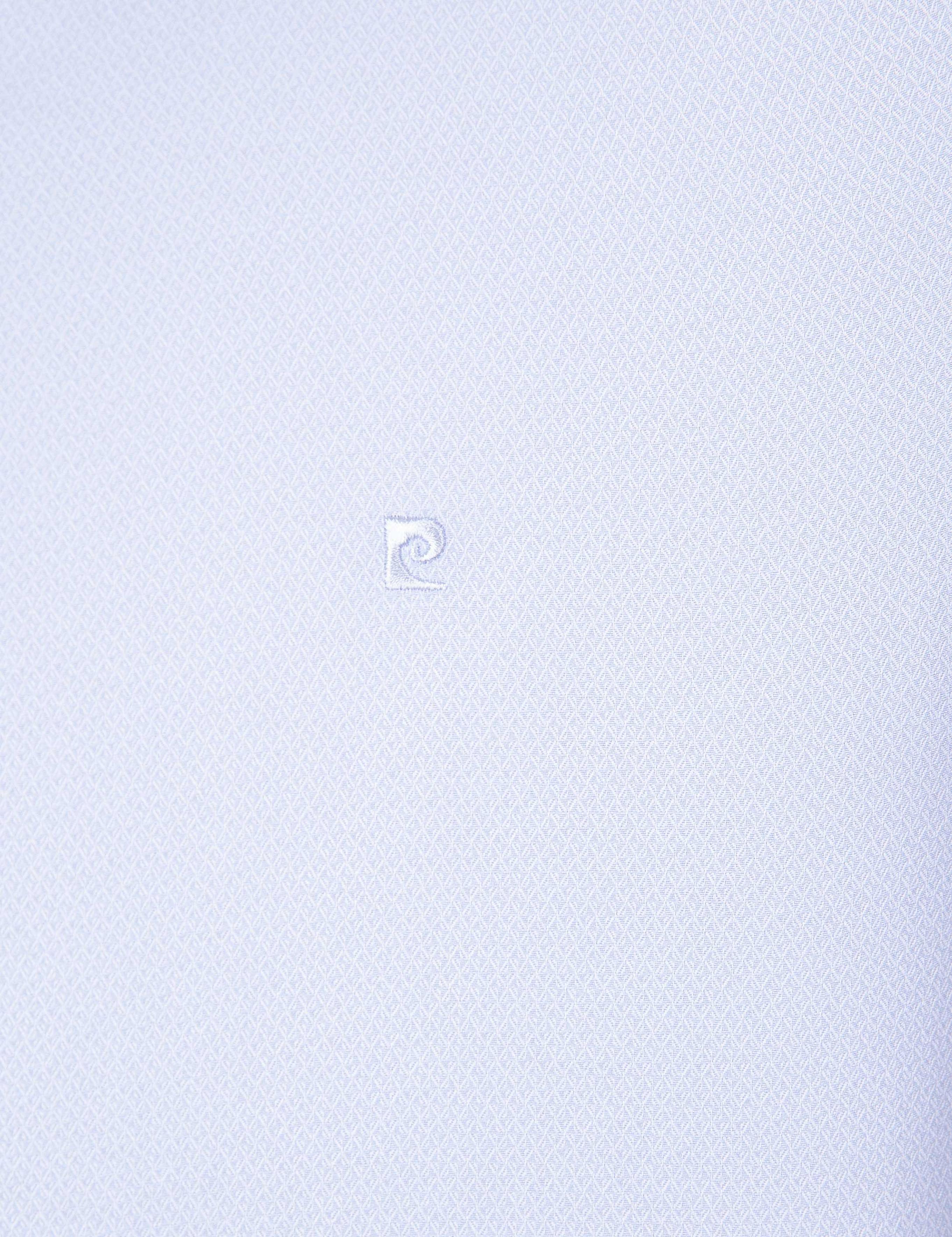 Açık Mavi Slim Fit Armürlü Gömlek