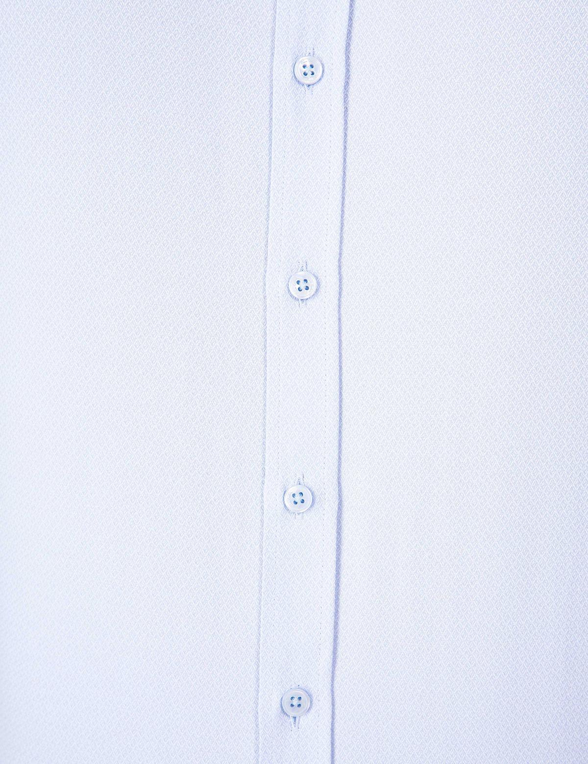 Açık Mavi Slim Fit Armürlü Gömlek - 50211258003