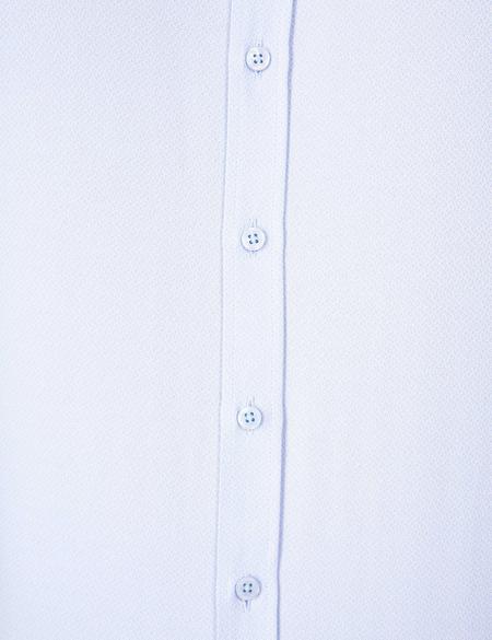Açık Mavi Slim Fit Armürlü Gömlek - 50211258003