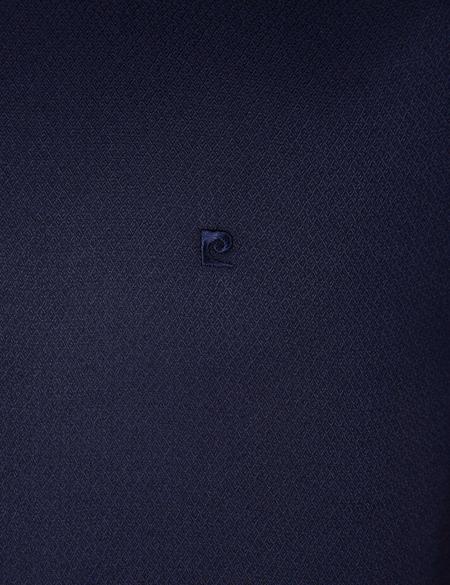 Lacivert Slim Fit Armürlü Gömlek - 50211258023