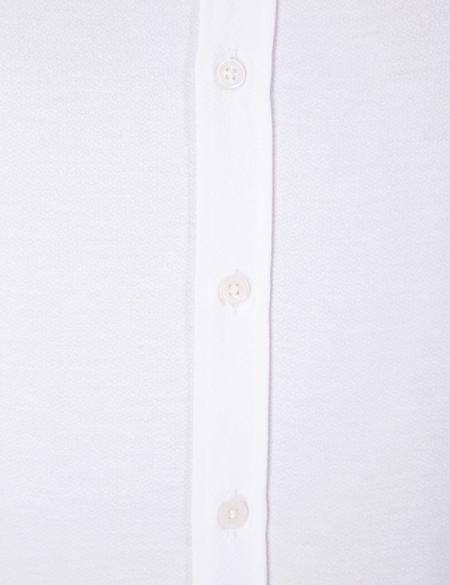 Beyaz Slim Fit Armürlü Gömlek - 50211258013