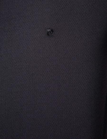 Siyah Slim Fit Armürlü Gömlek - 50211258034