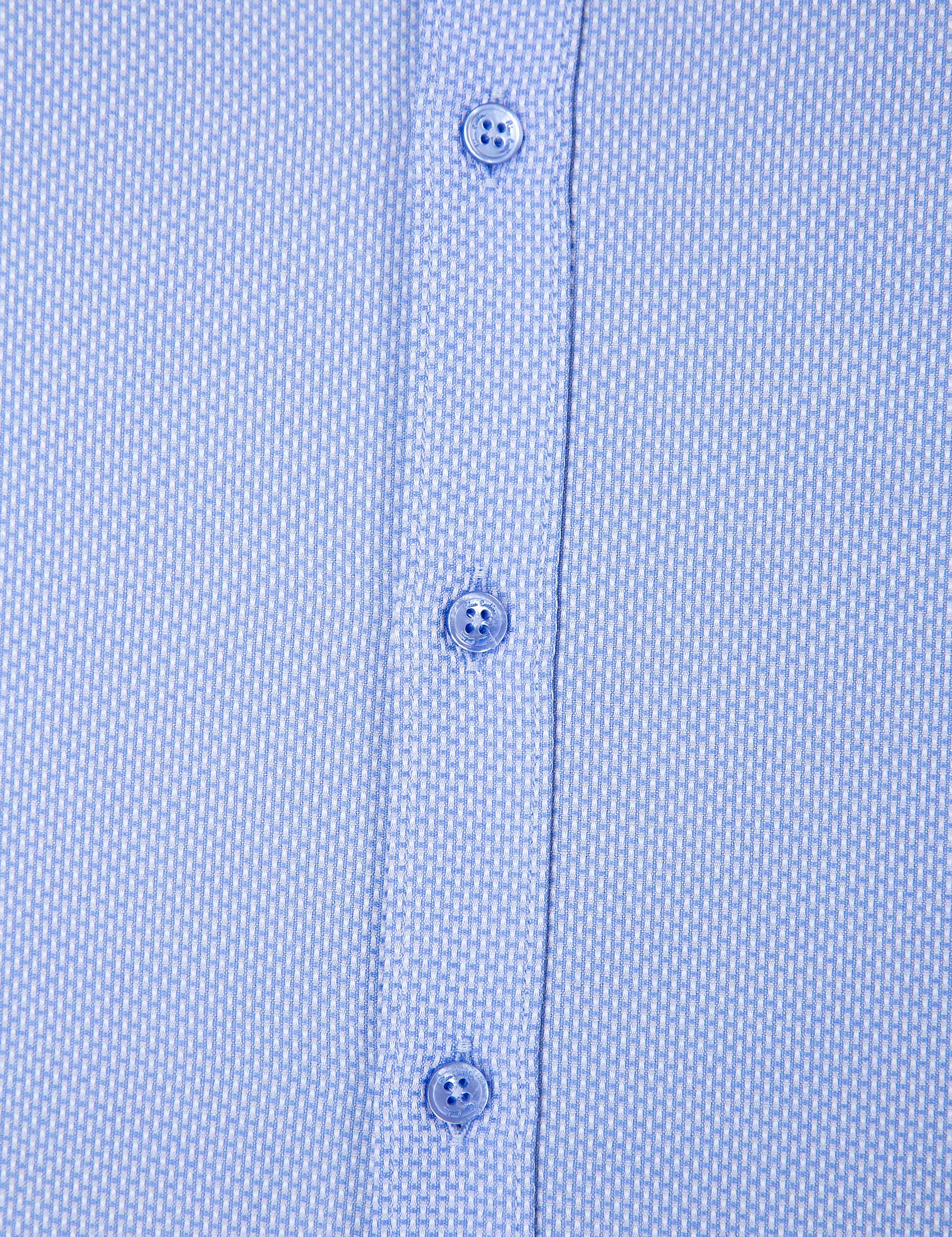 Mavi Slim Fit Armürlü Gömlek - Image 6