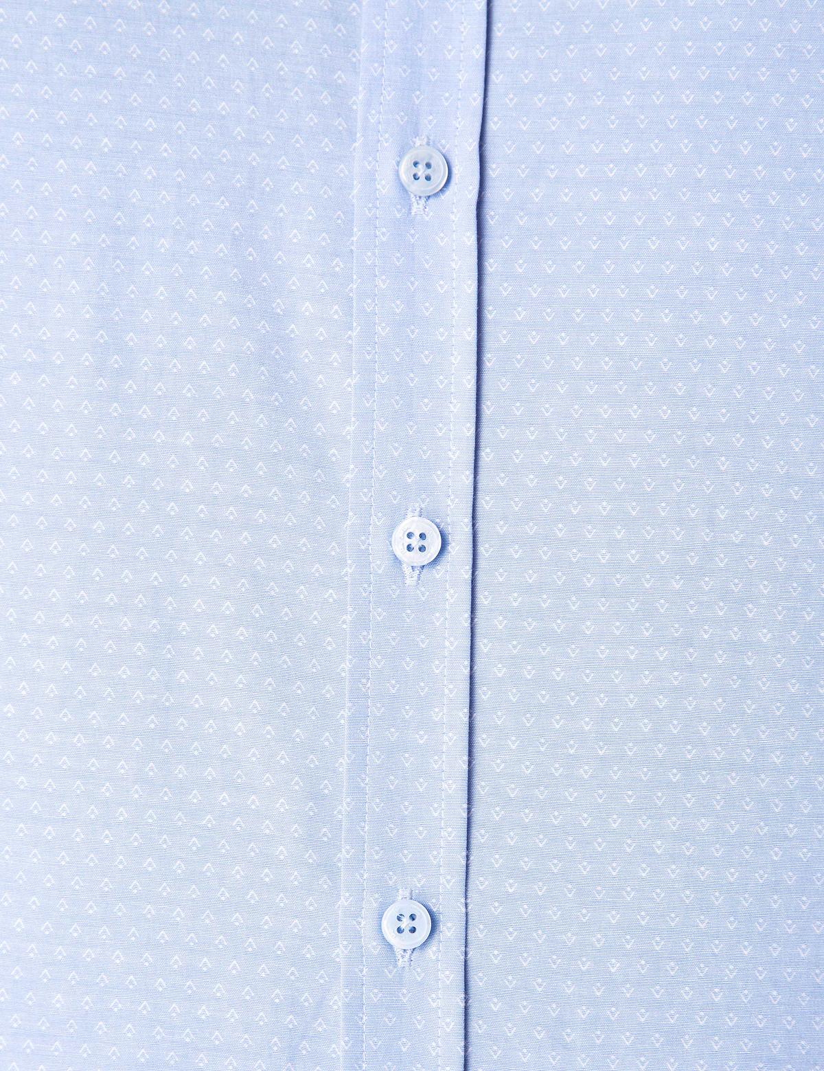 Açık Mavi Slim Fit Armürlü Gömlek - 50211261003