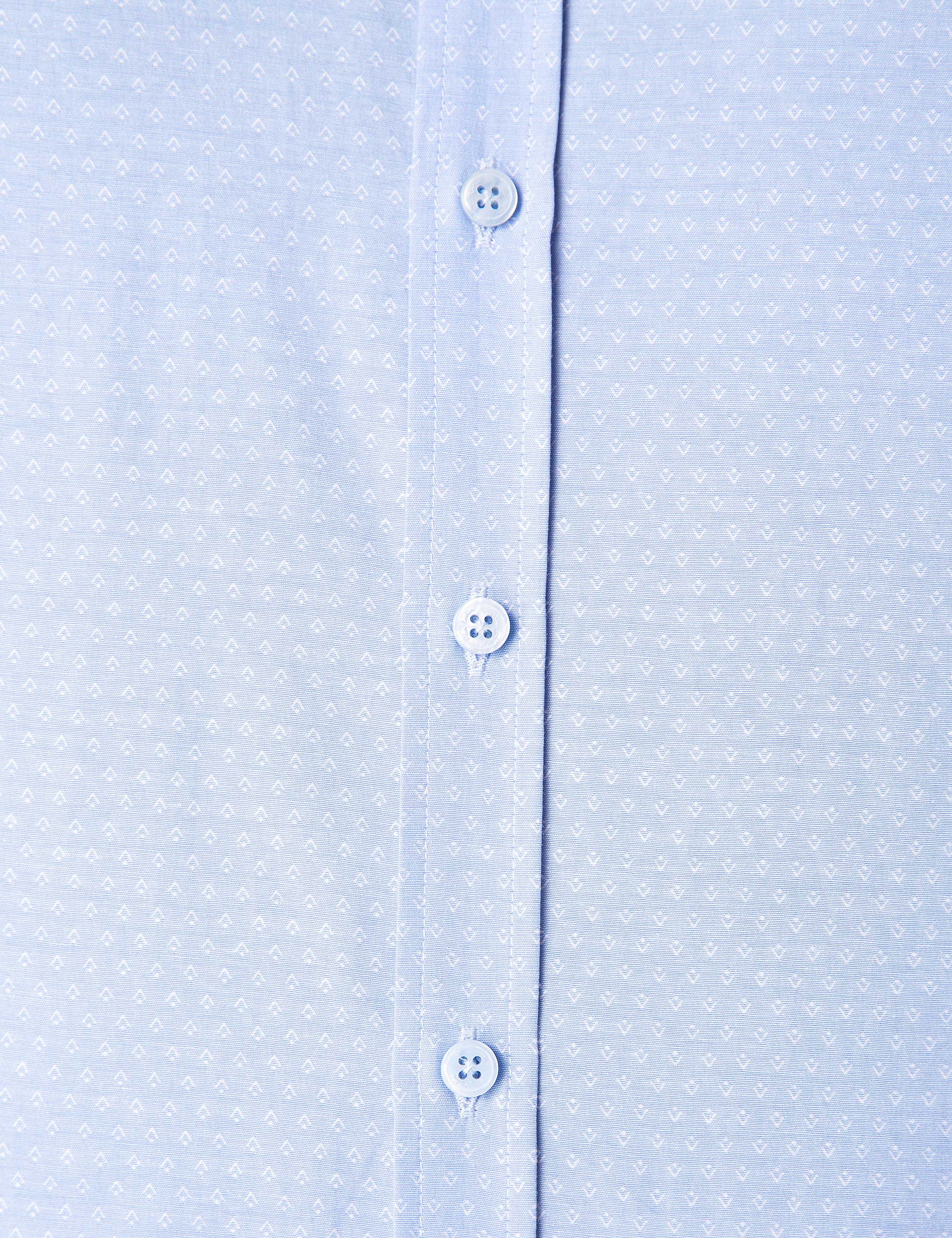 Açık Mavi Slim Fit Armürlü Gömlek