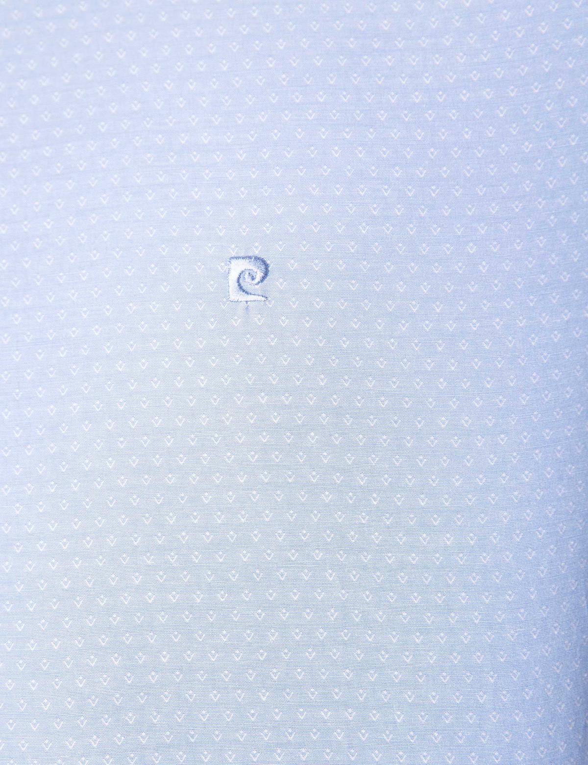 Açık Mavi Slim Fit Armürlü Gömlek - 50211261003