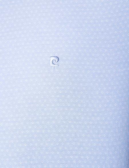 Açık Mavi Slim Fit Armürlü Gömlek - 50211261003