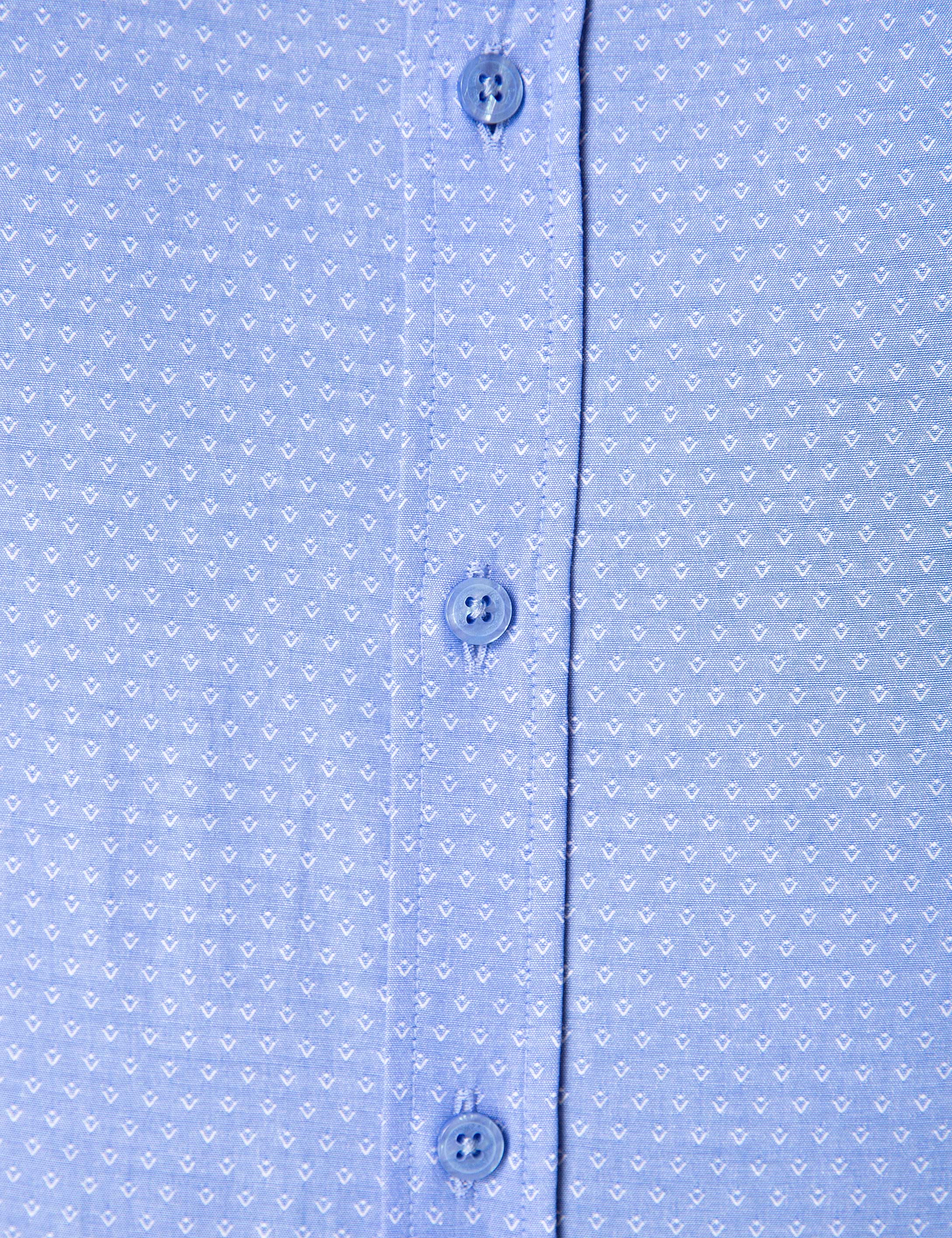 Koyu Mavi Slim Fit Gömlek - Image 6