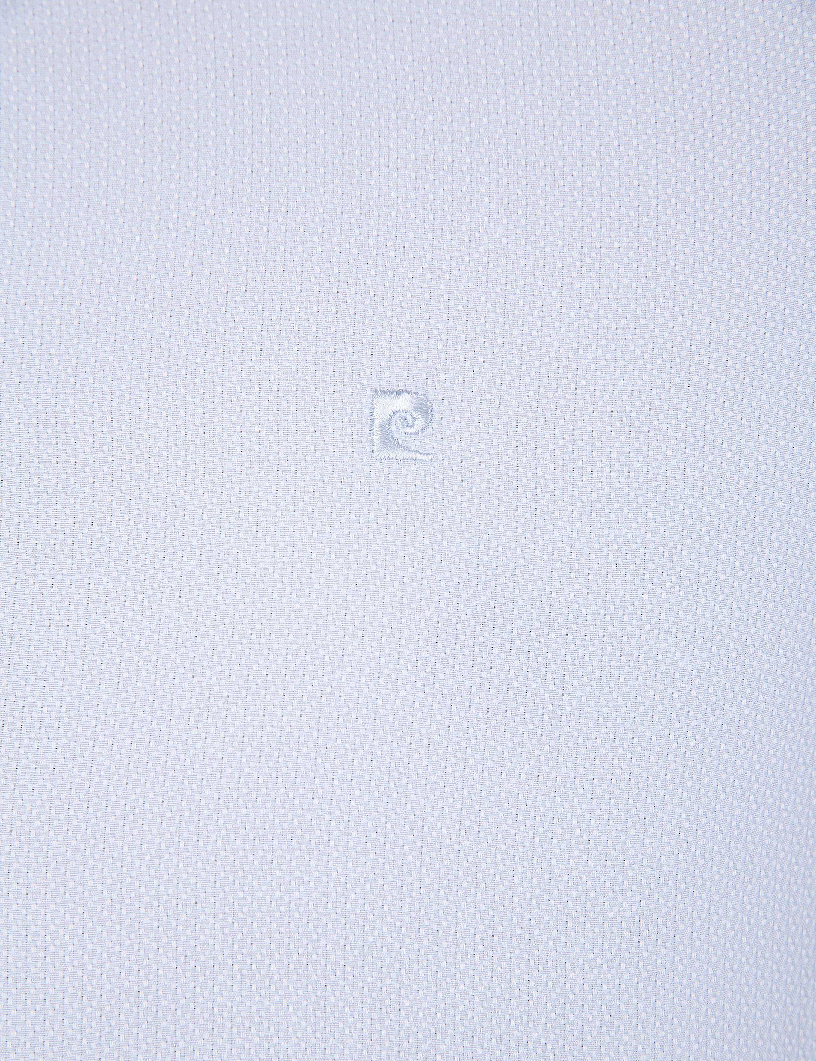 Açık Mavi Slim Fit Armürlü Gömlek