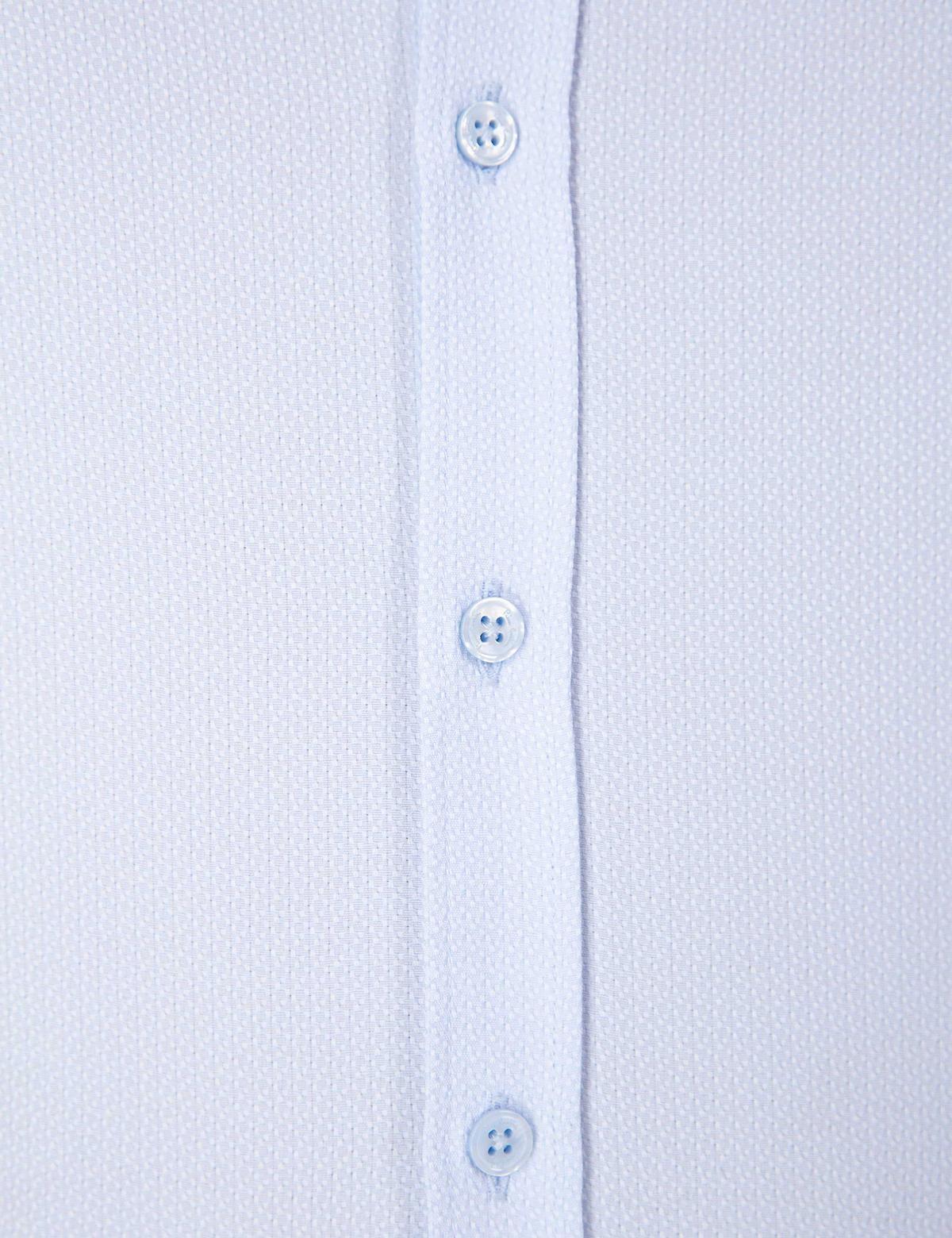 Açık Mavi Slim Fit Armürlü Gömlek - 50211262003