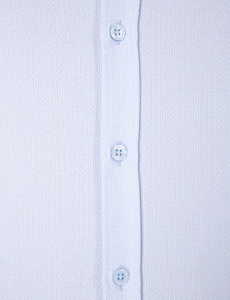 Açık Mavi Slim Fit Armürlü Gömlek - 50211262003