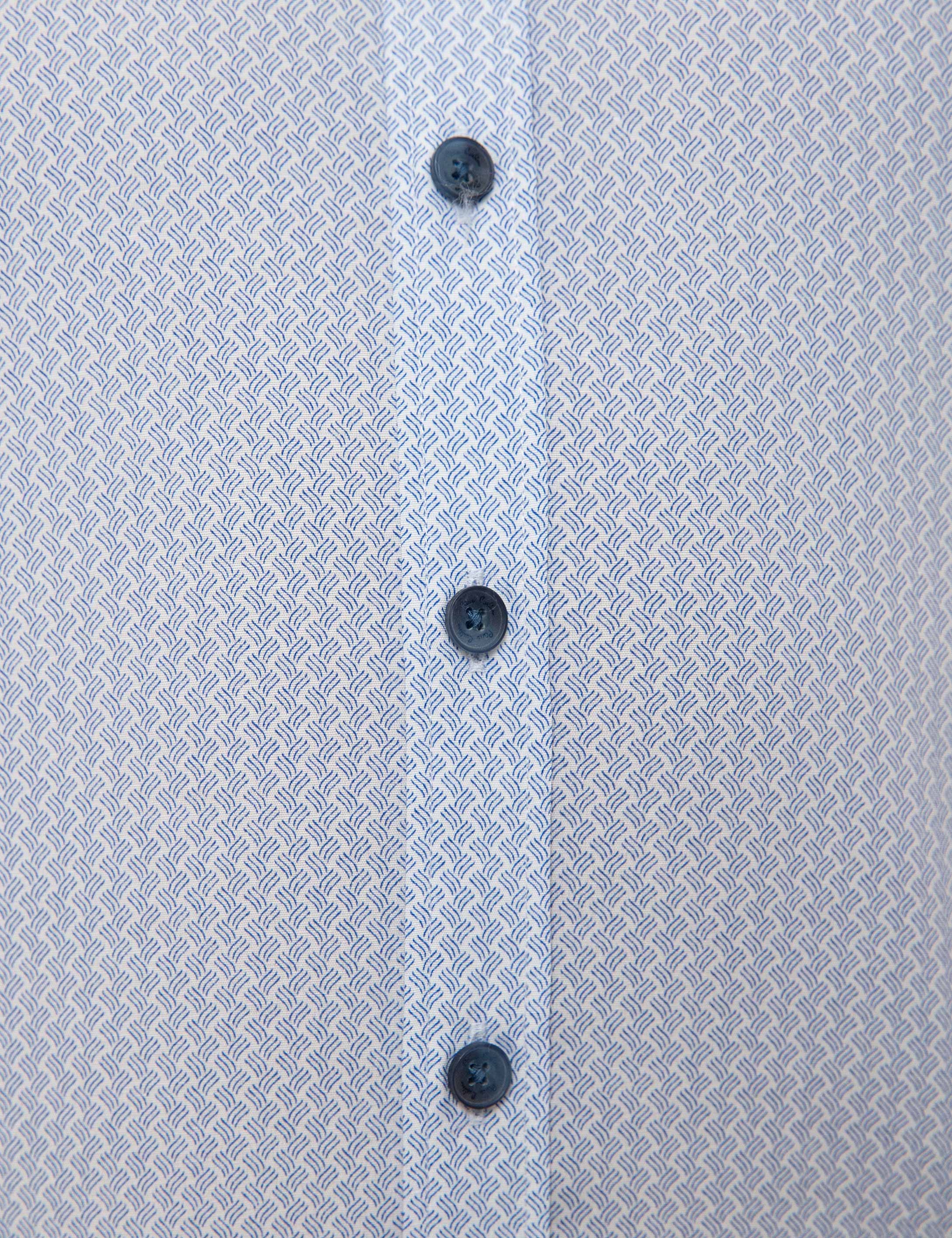 Mavi Slim Fit Gömlek - Image 6