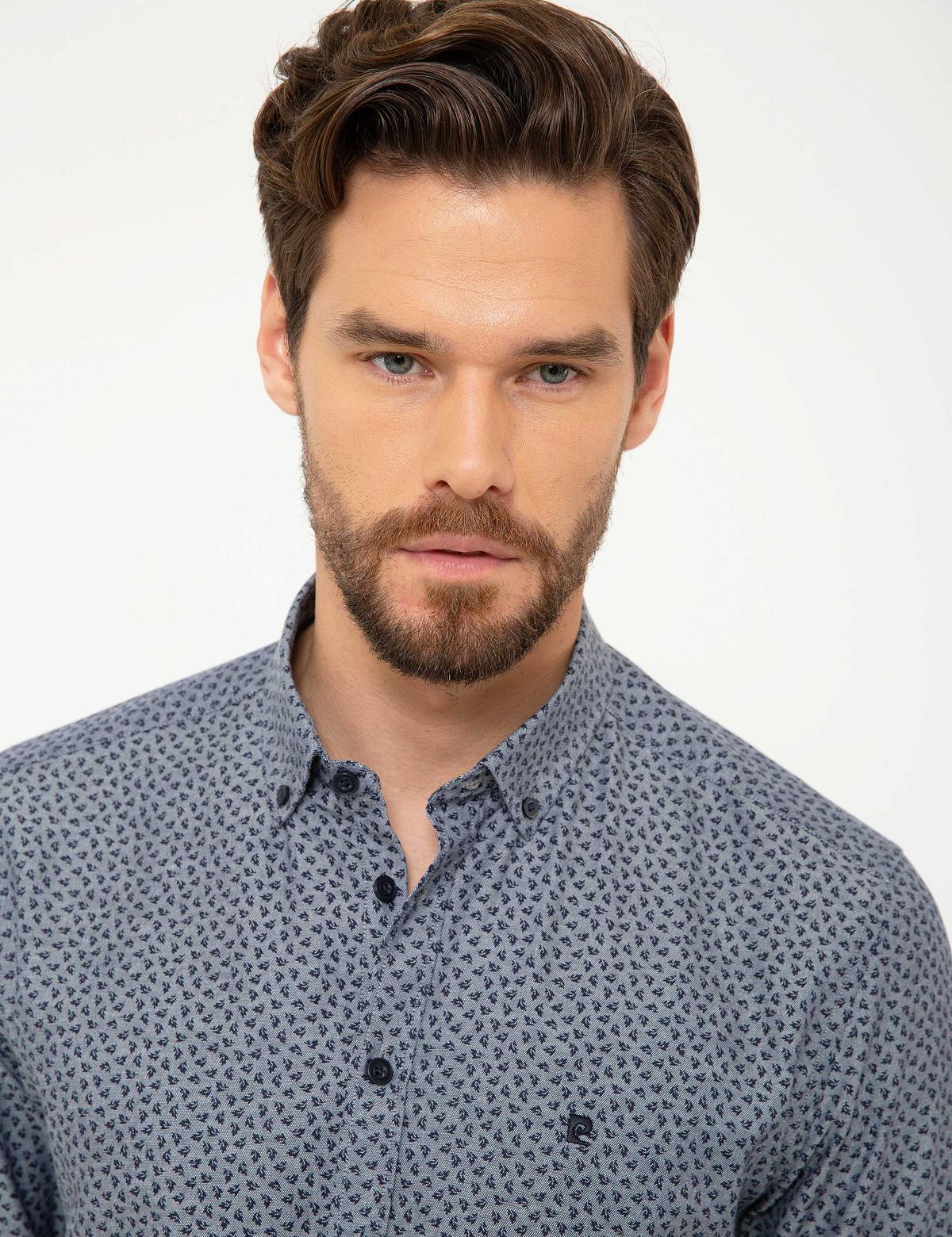 Lacivert Slim Fit Gömlek - 50211265001