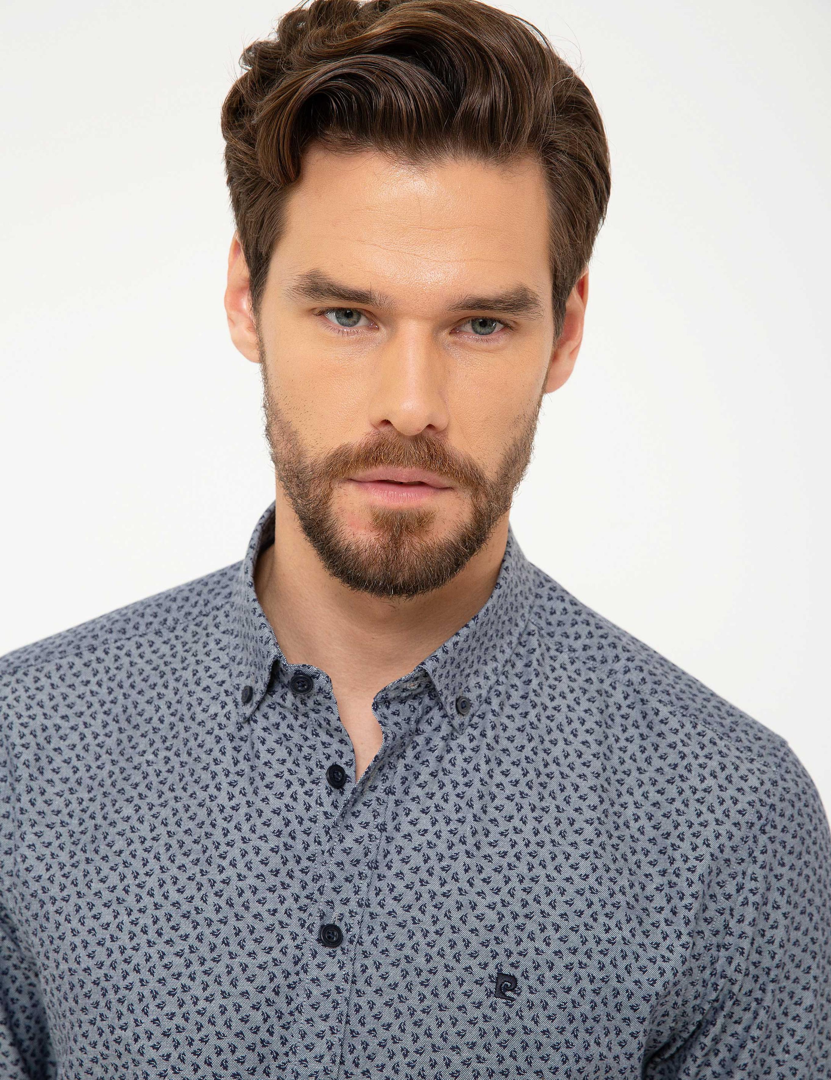 Lacivert Slim Fit Gömlek