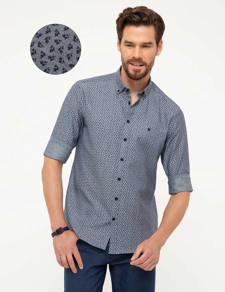Lacivert Slim Fit Gömlek - 50211265001