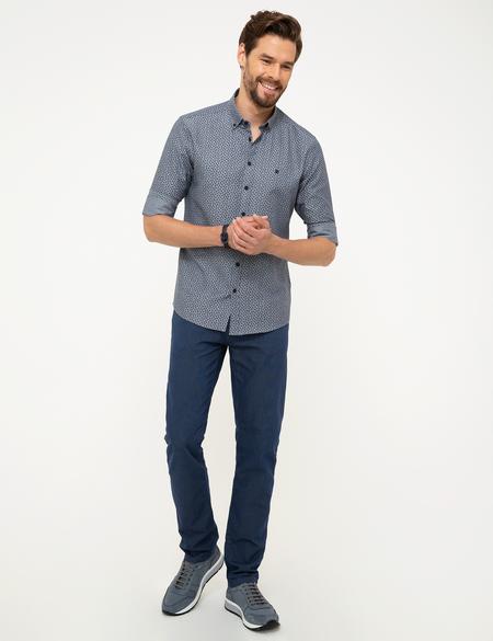 Lacivert Slim Fit Gömlek - 50211265001