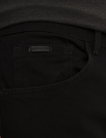 Siyah Regular Fit Denim Pantolon - 50211315017