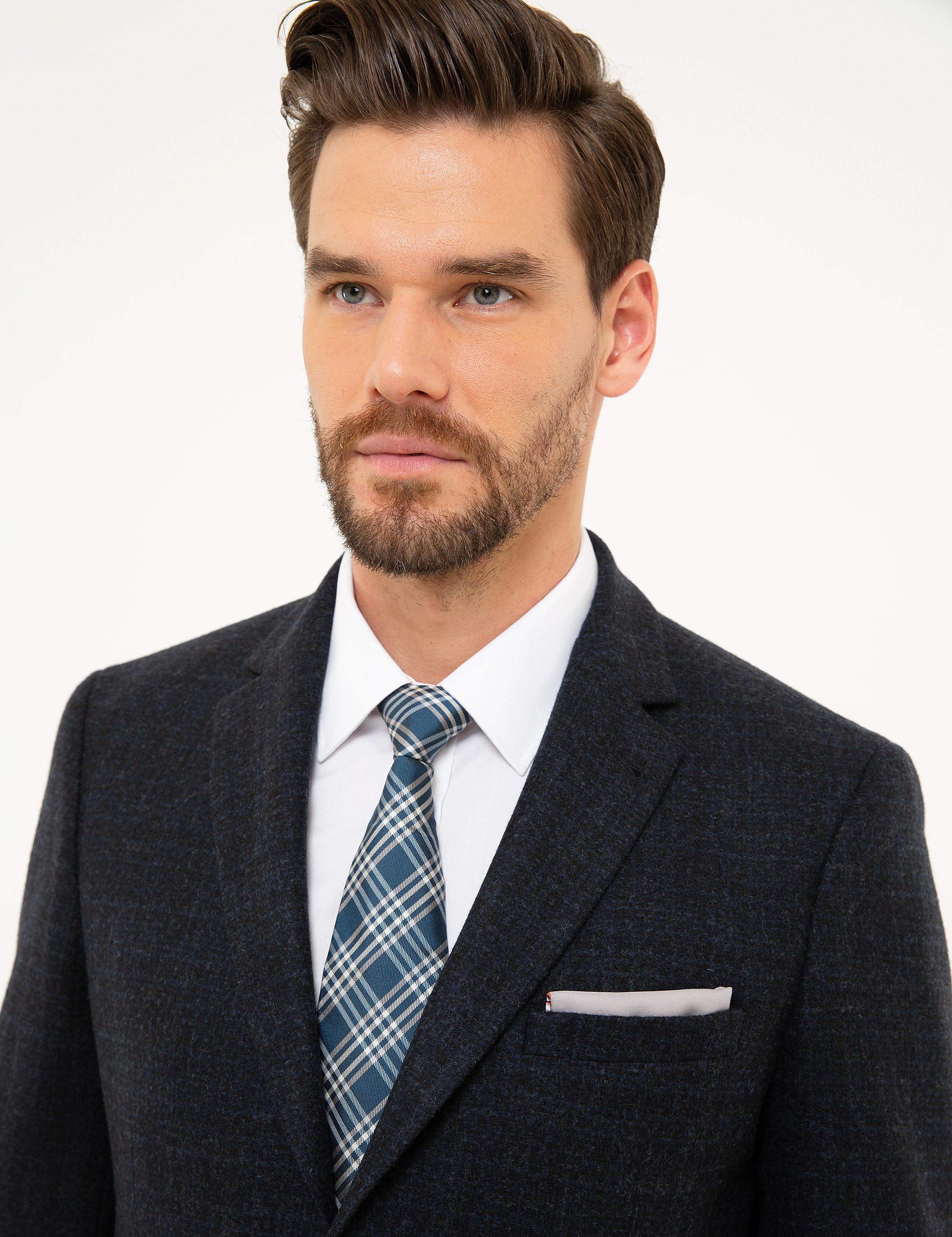 Lacivert Slim Fit Ceket