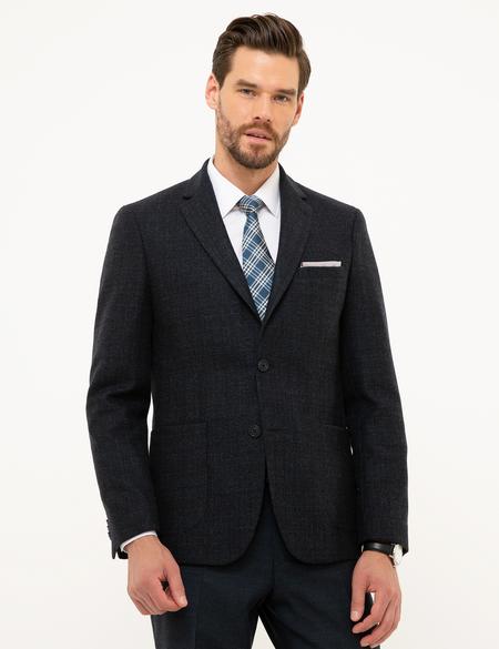 Lacivert Slim Fit Ceket - 50211375089