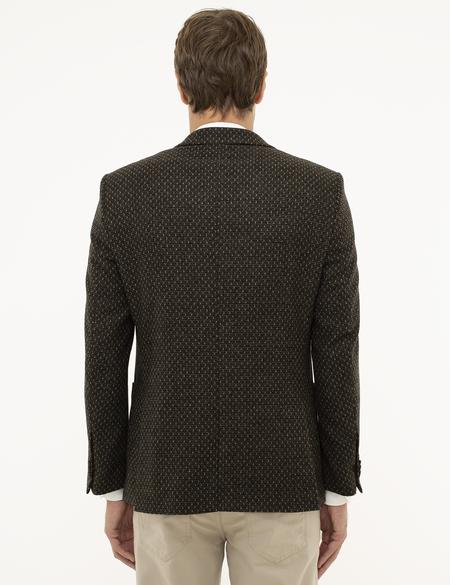 Kahverengi Ex. Slim Fit Ceket - 50211379017