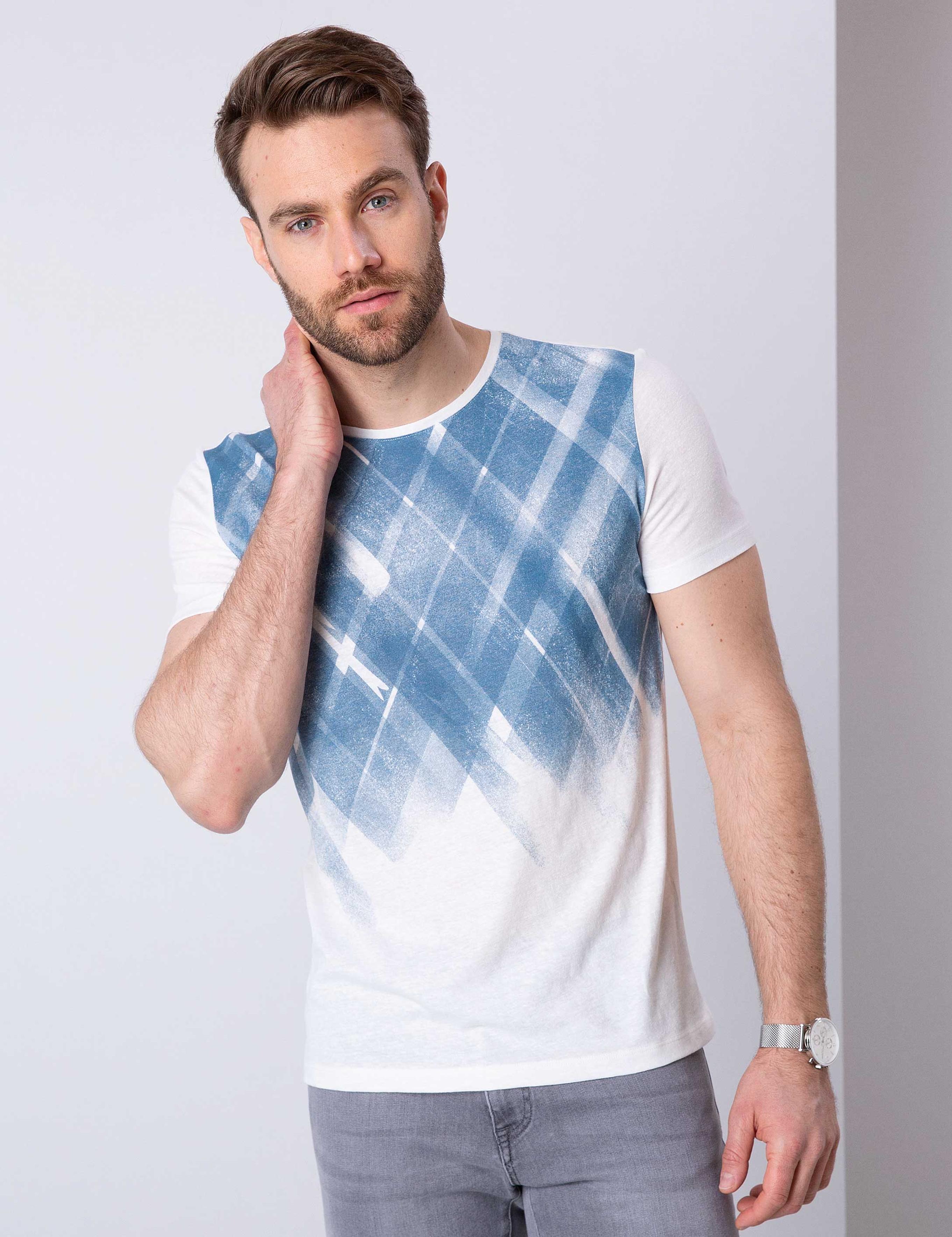 İndigo Slim Fit Tişört