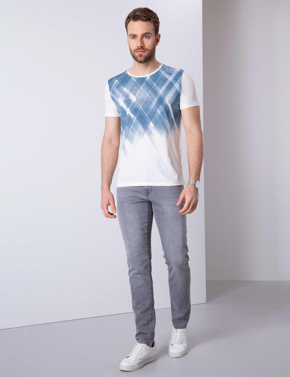 İndigo Slim Fit Tişört - 50212309040