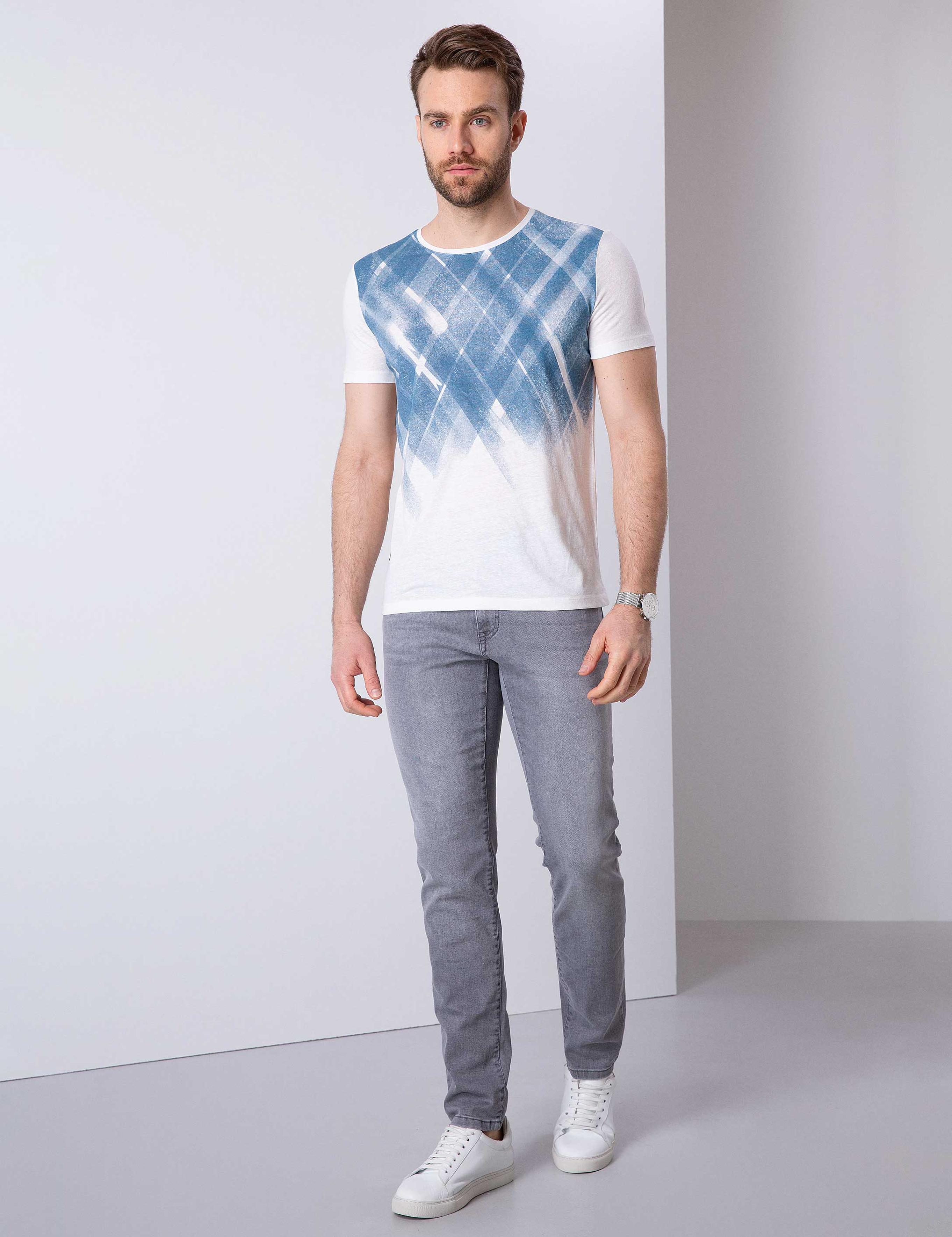 İndigo Slim Fit Tişört