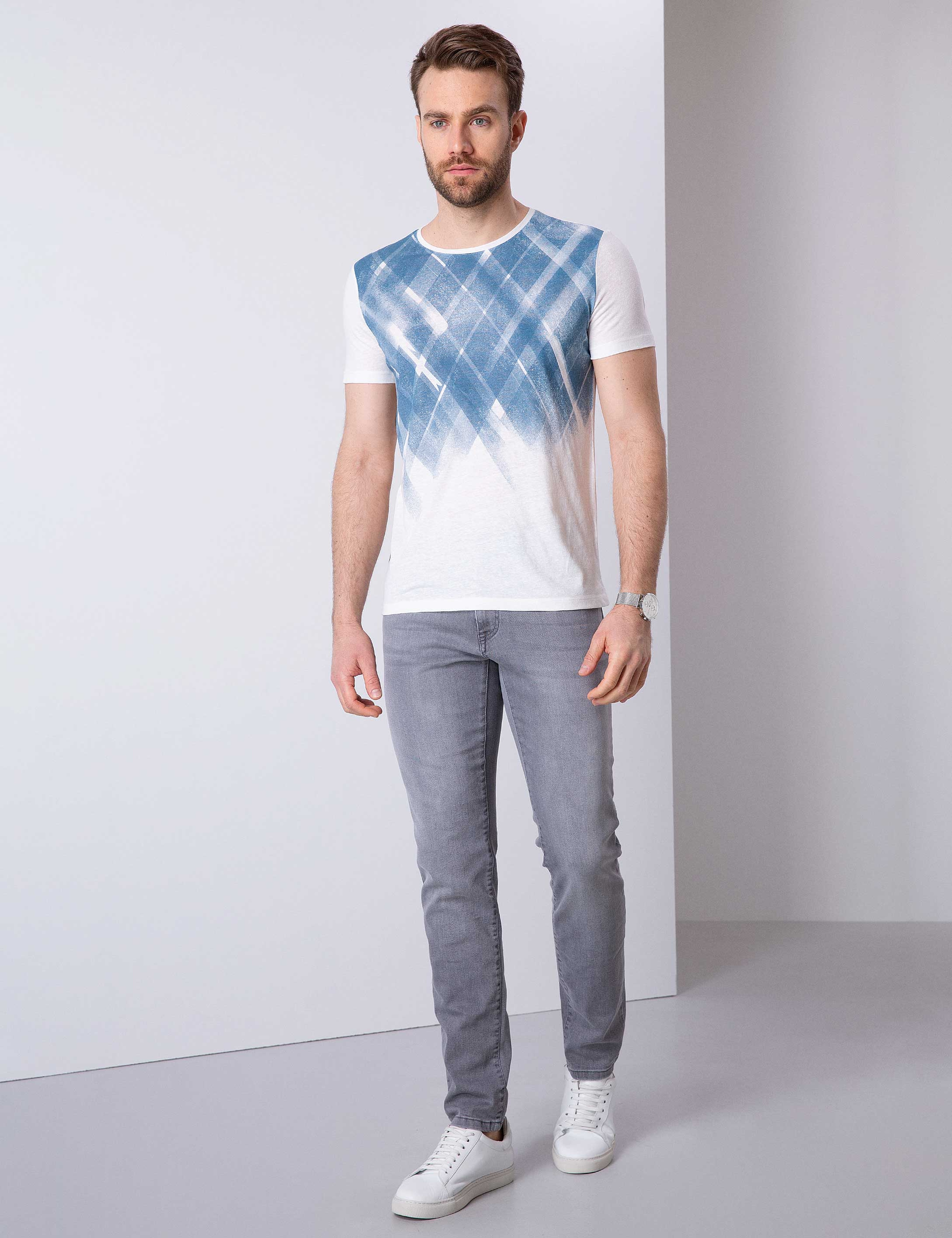 İndigo Slim Fit Tişört - Image 2