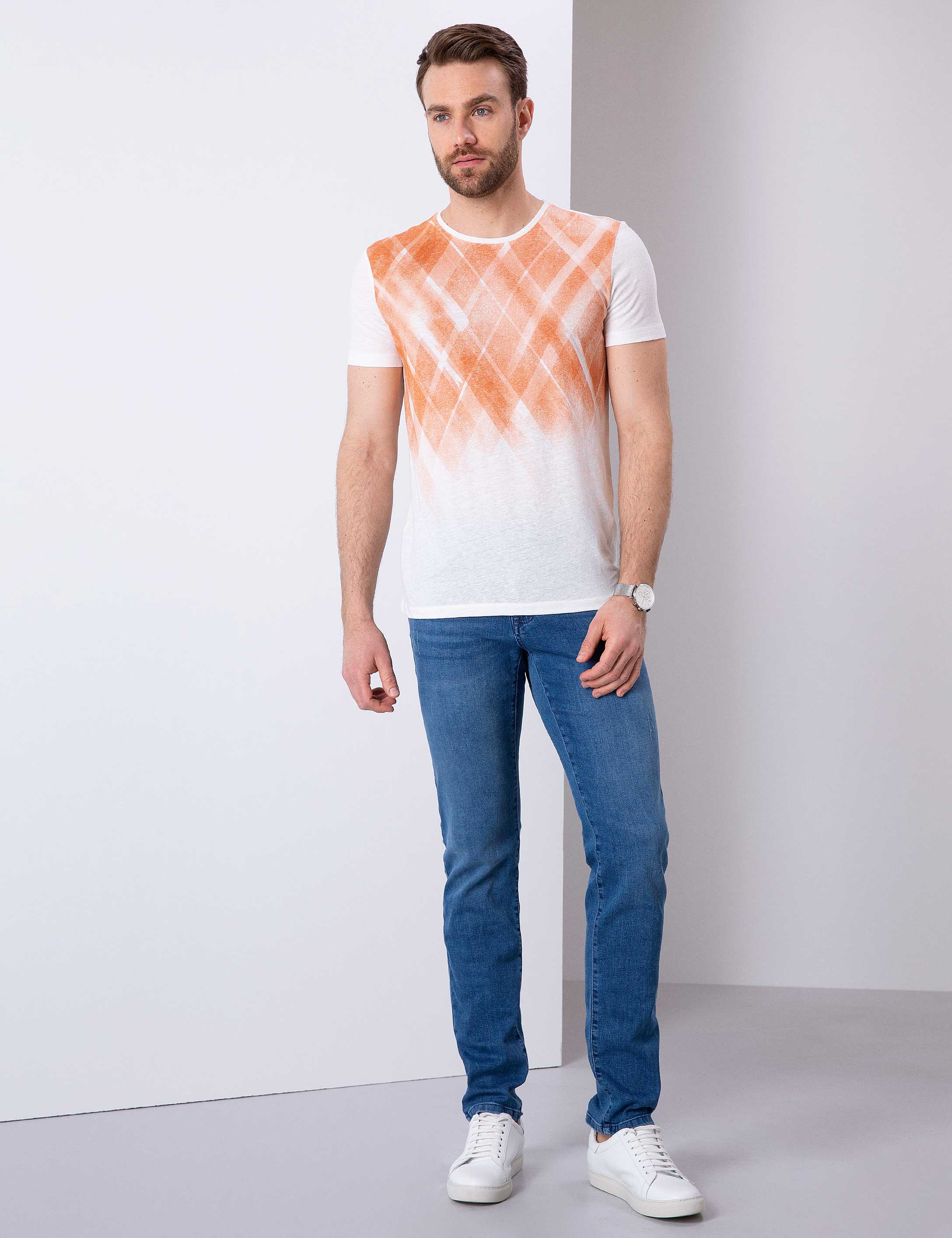 Kahverengi Slim Fit Tişört