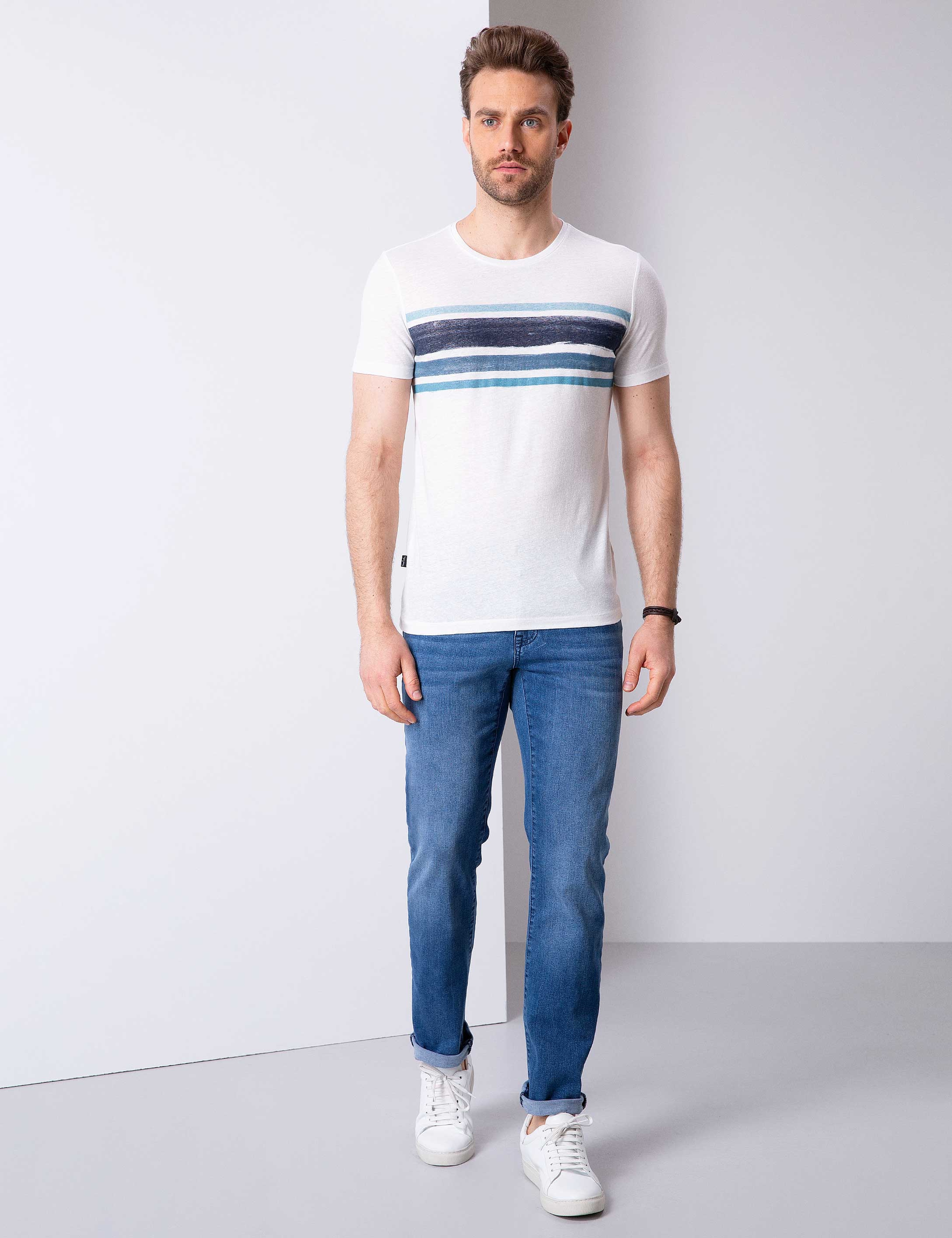 Lacivert Slim Fit Tişört