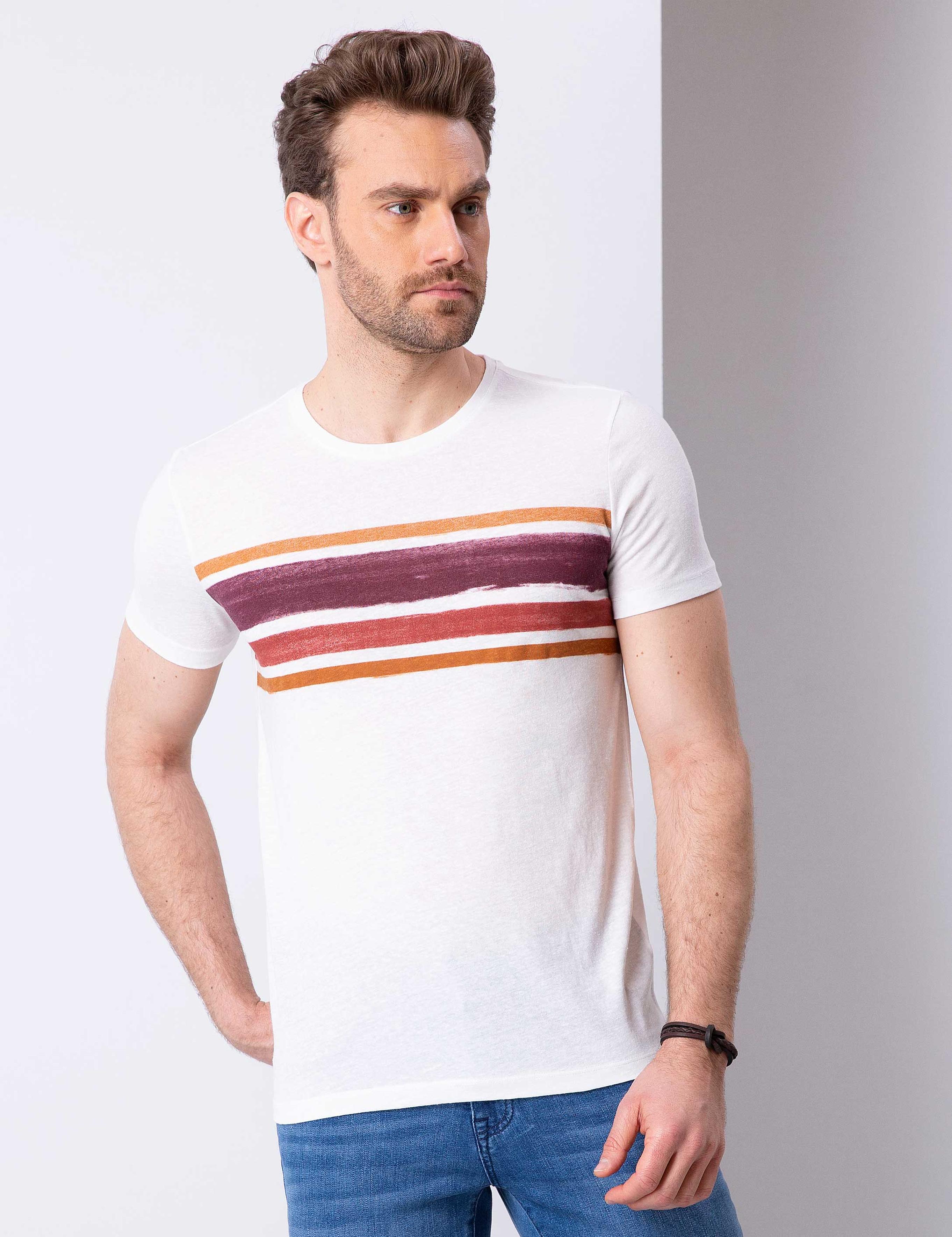 Bordo Slim Fit Tişört