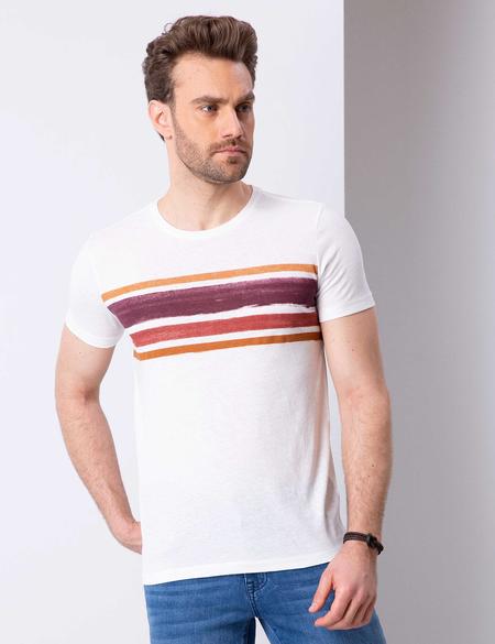 Bordo Slim Fit Tişört - 50212310028