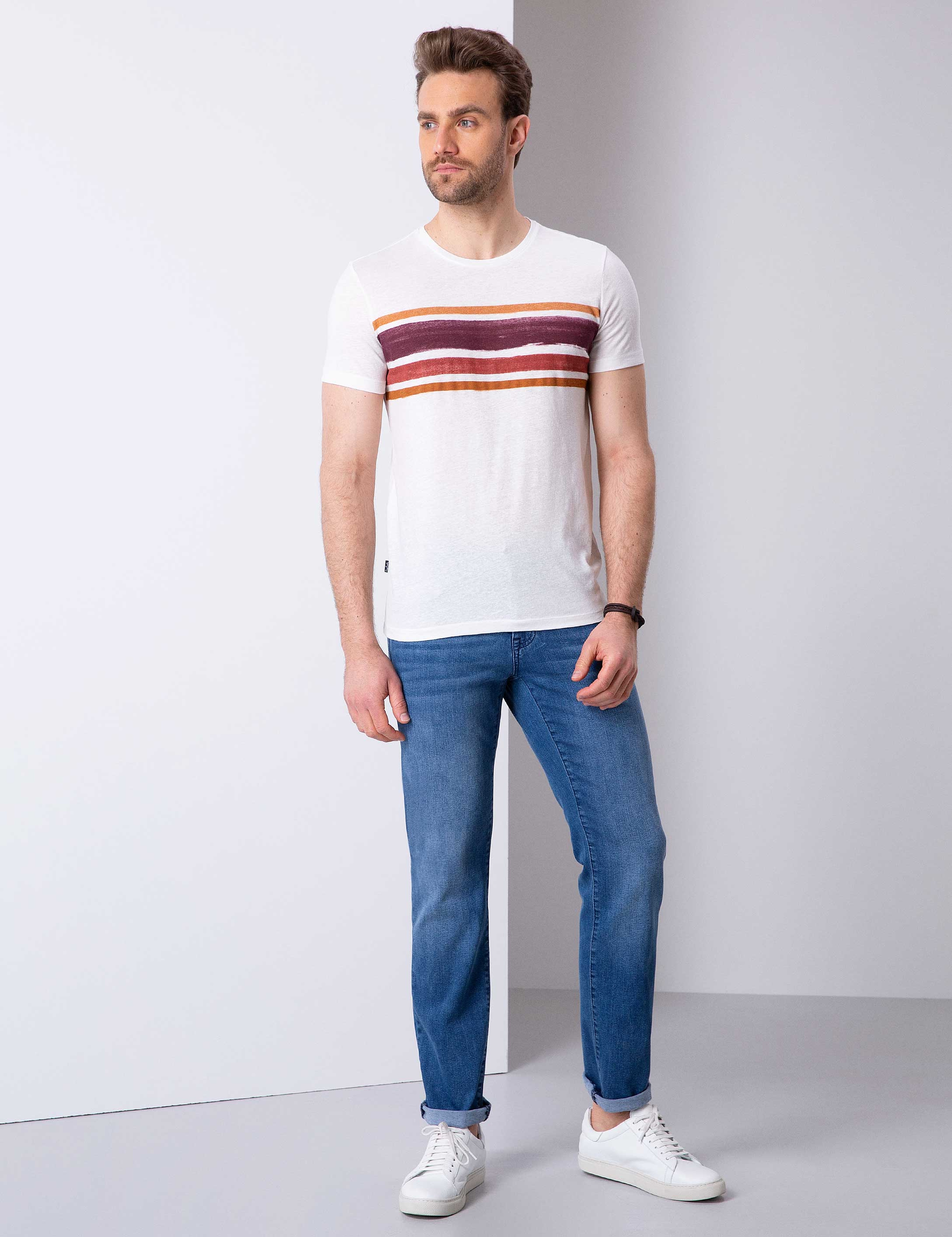 Bordo Slim Fit Tişört