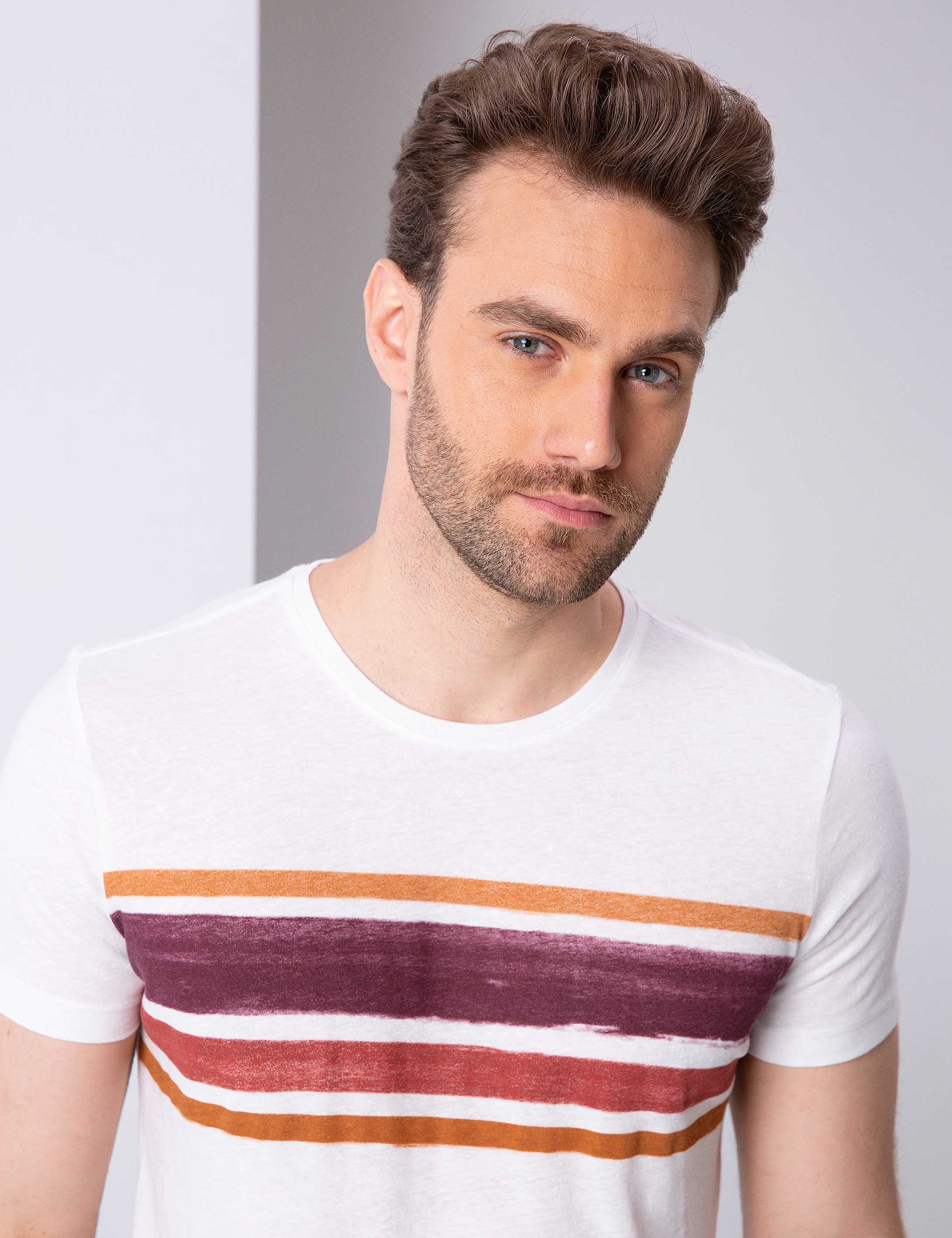 Bordo Slim Fit Tişört - Image 1