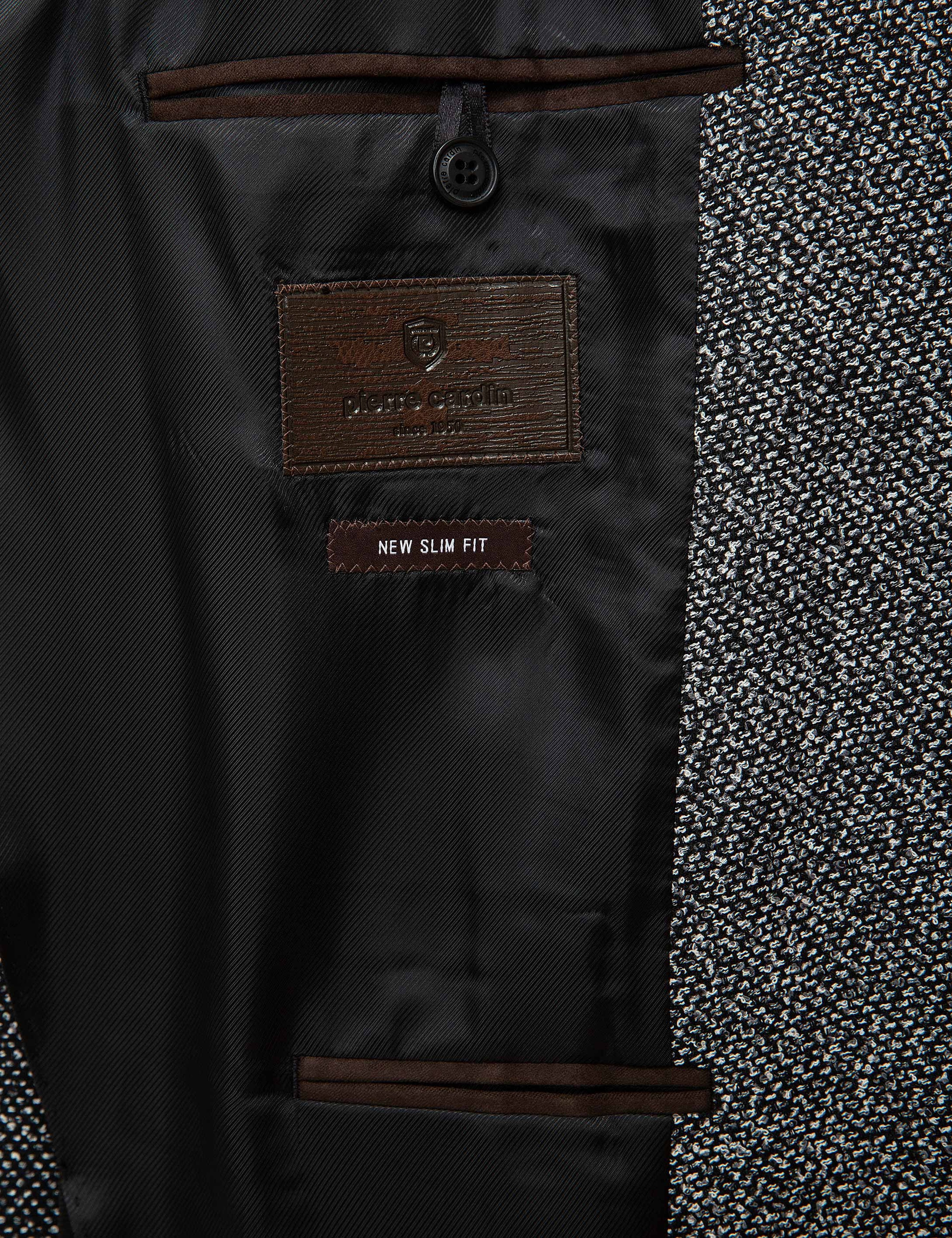 Gri Ekstra Slim Fit Ceket - Image 6