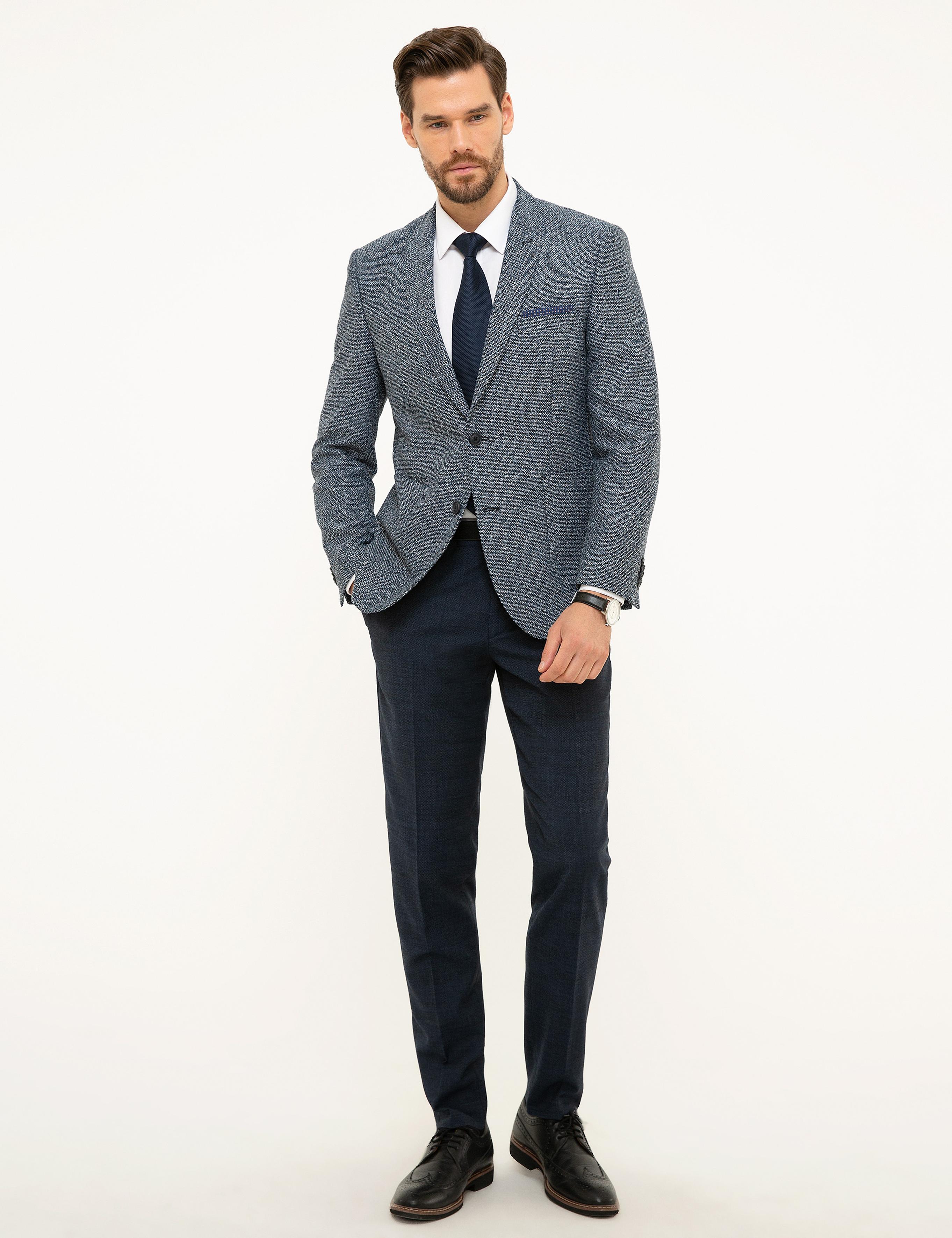 Açık Lacivert Ekstra Slim Fit Ceket