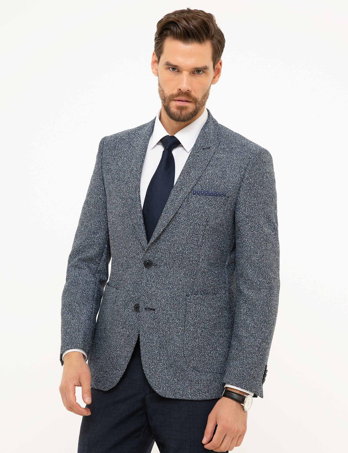 Açık Lacivert Ekstra Slim Fit Ceket - 50213470113