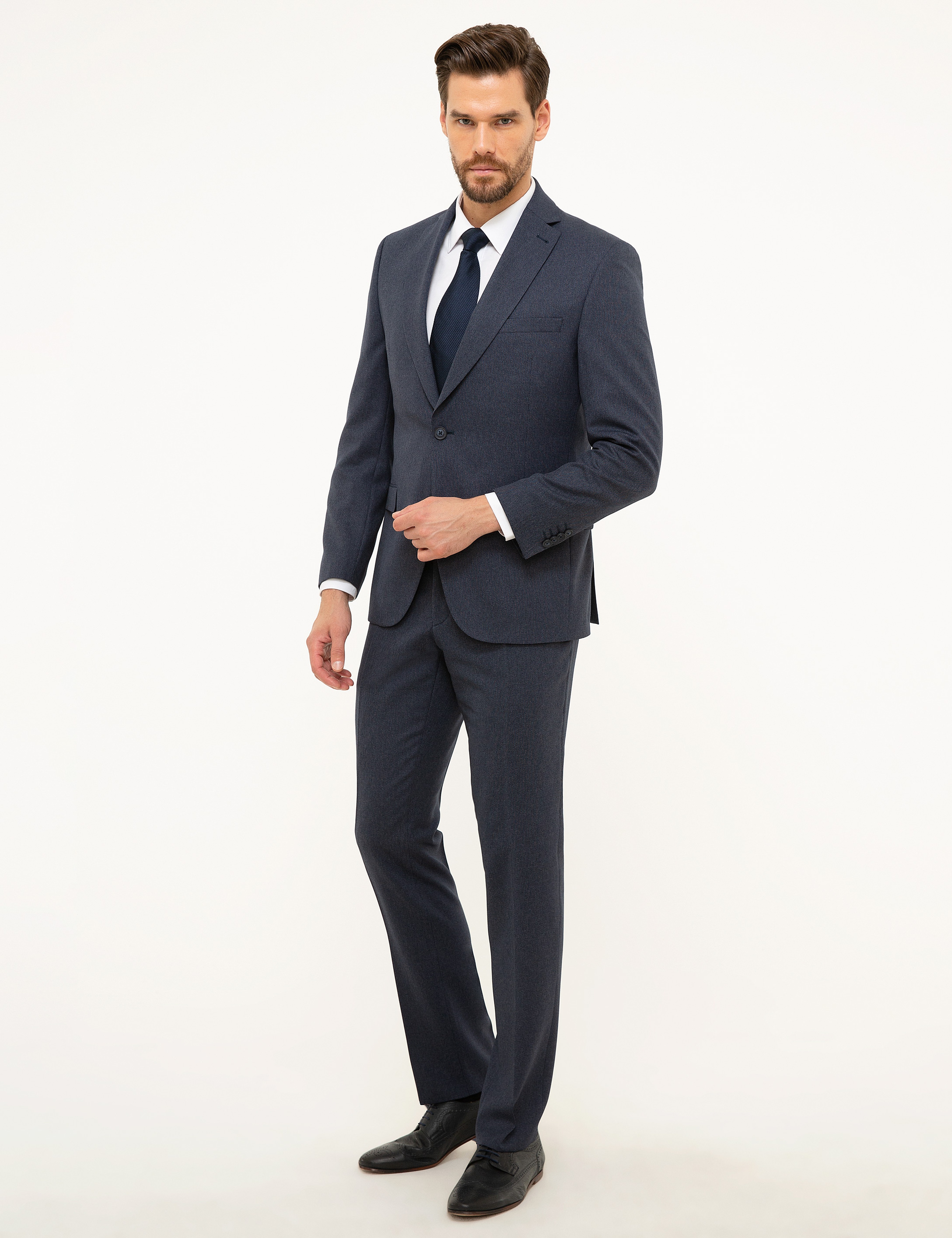 Lacivert Slim Fit Takım Elbise