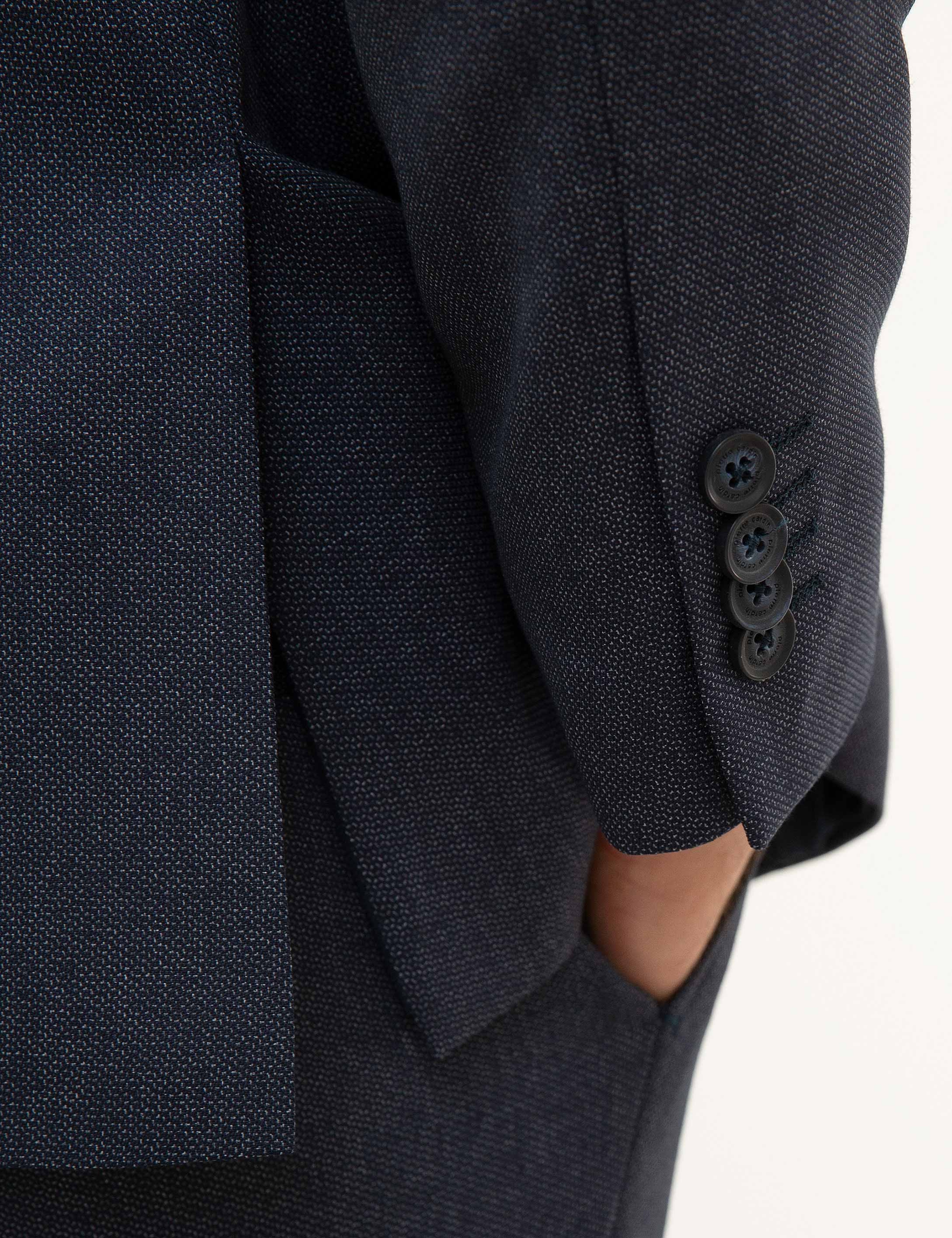 Lacivert Slim Fit Takım Elbise - Image 5