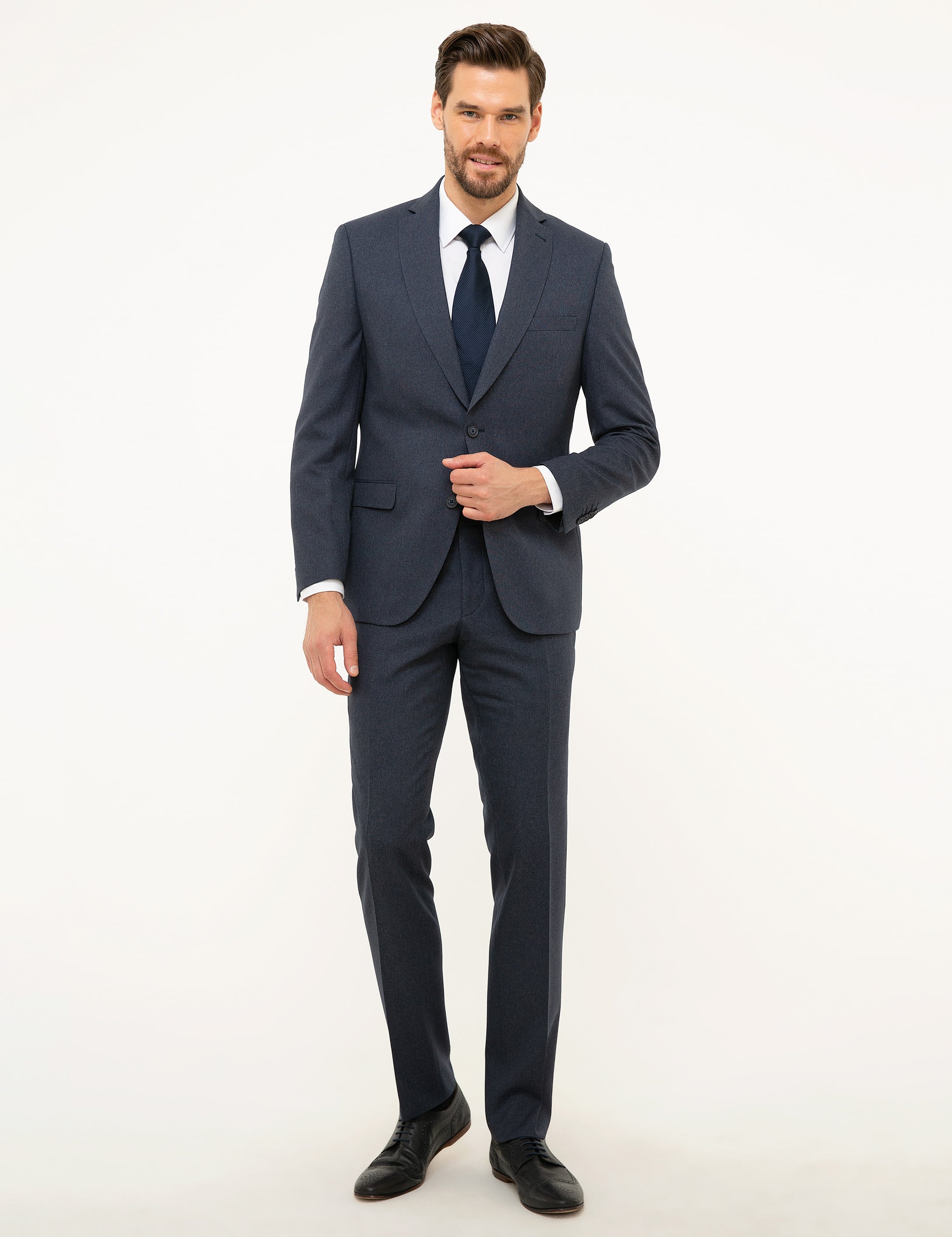 Lacivert Slim Fit Takım Elbise