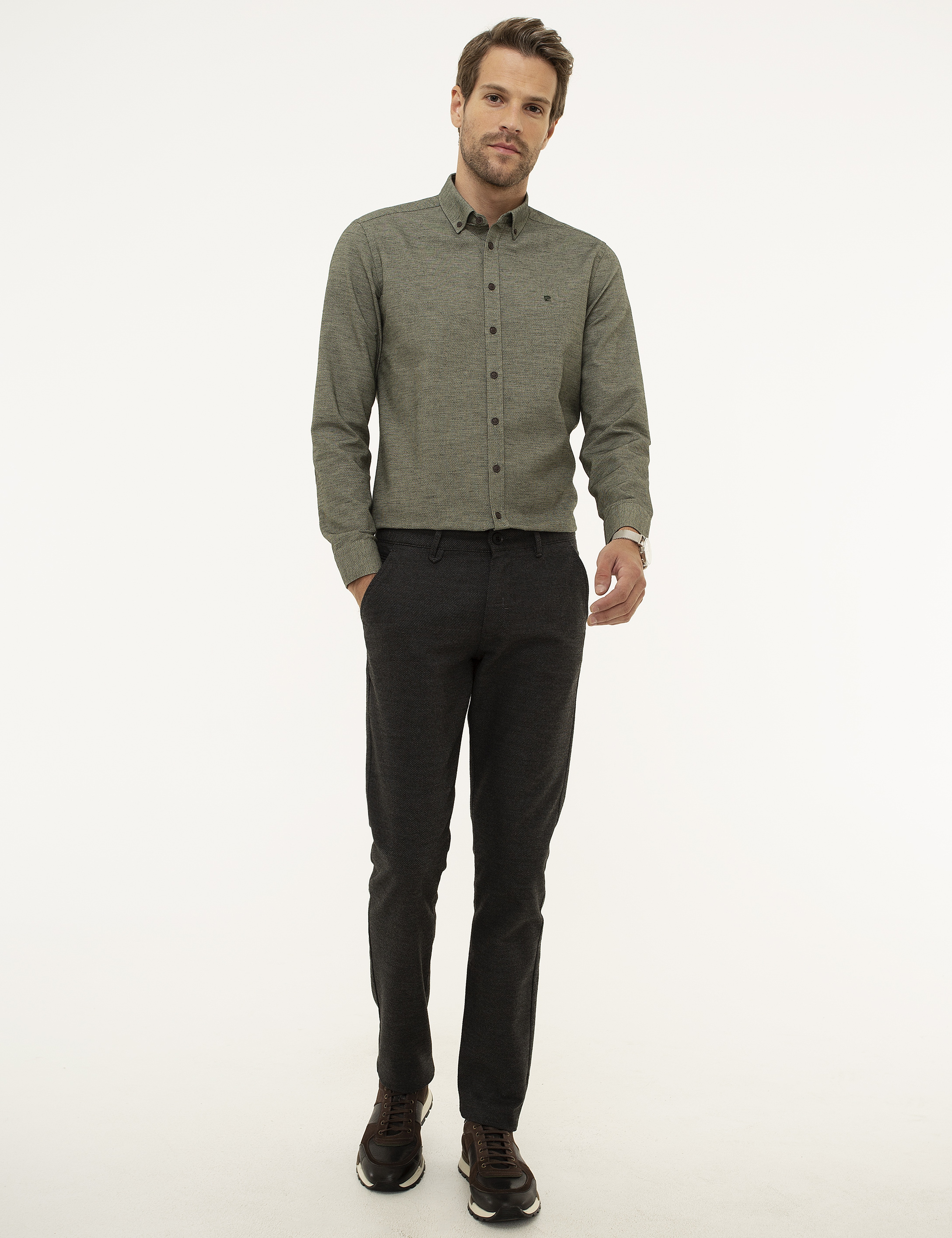 Yeşil Slim Fit Gömlek