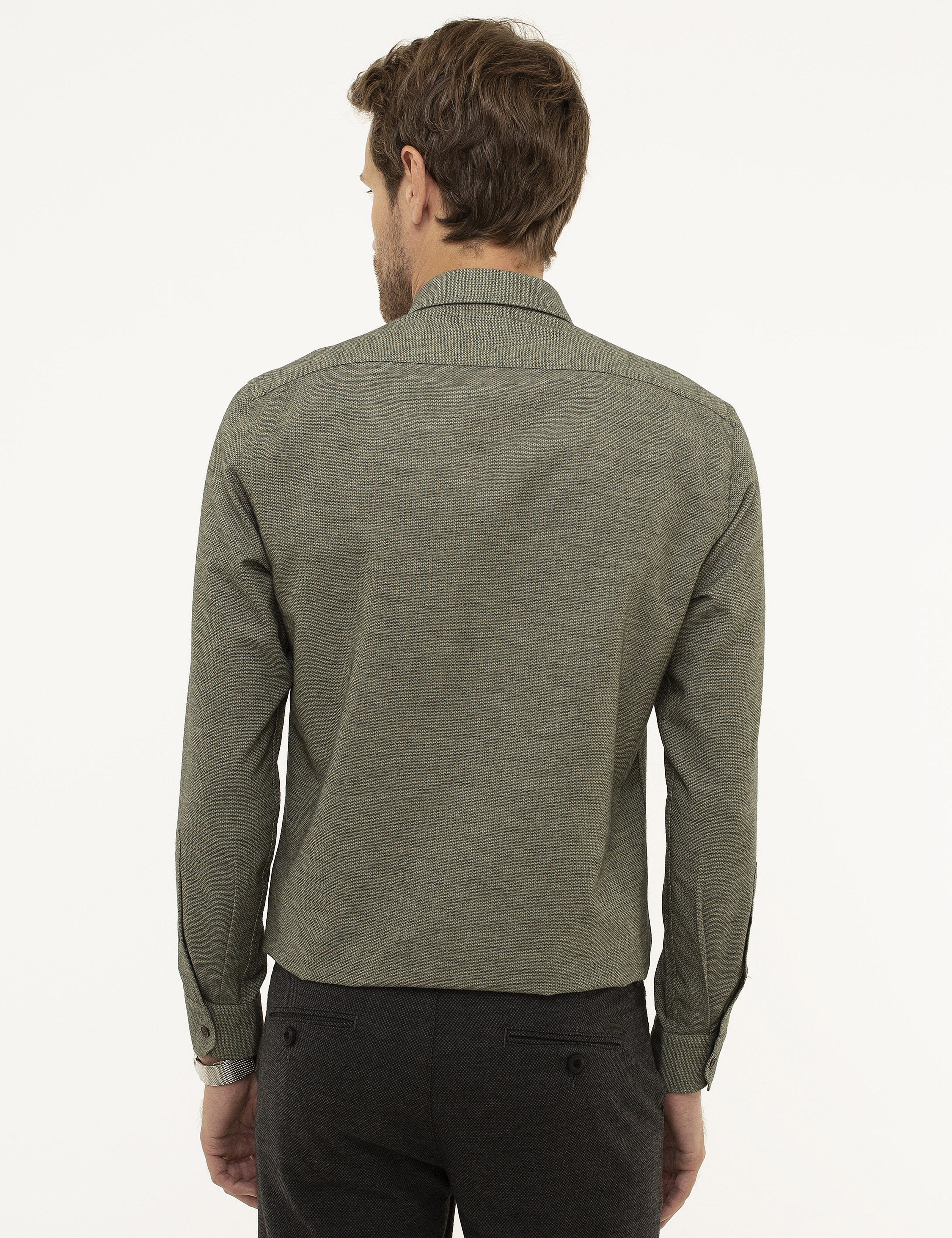 Yeşil Slim Fit Gömlek